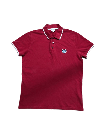 Kenzo Vintage Kenzo Embroidered Logo Red Polo Size S Size US S / EU 44-46 / 1 - 1 Thumbnail