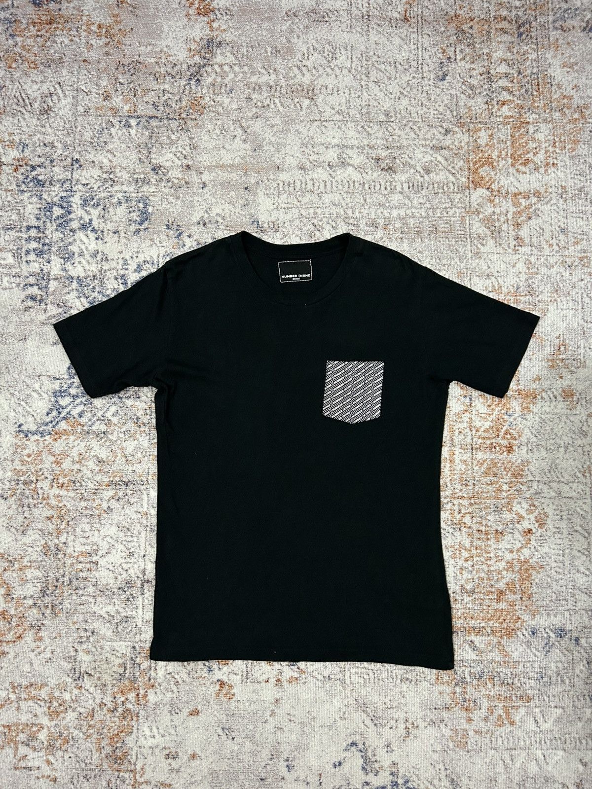 Number (N)ine Number Nine Pocket Logo Black Tshirt Size US M / EU 48-50 / 2 - 1 Thumbnail