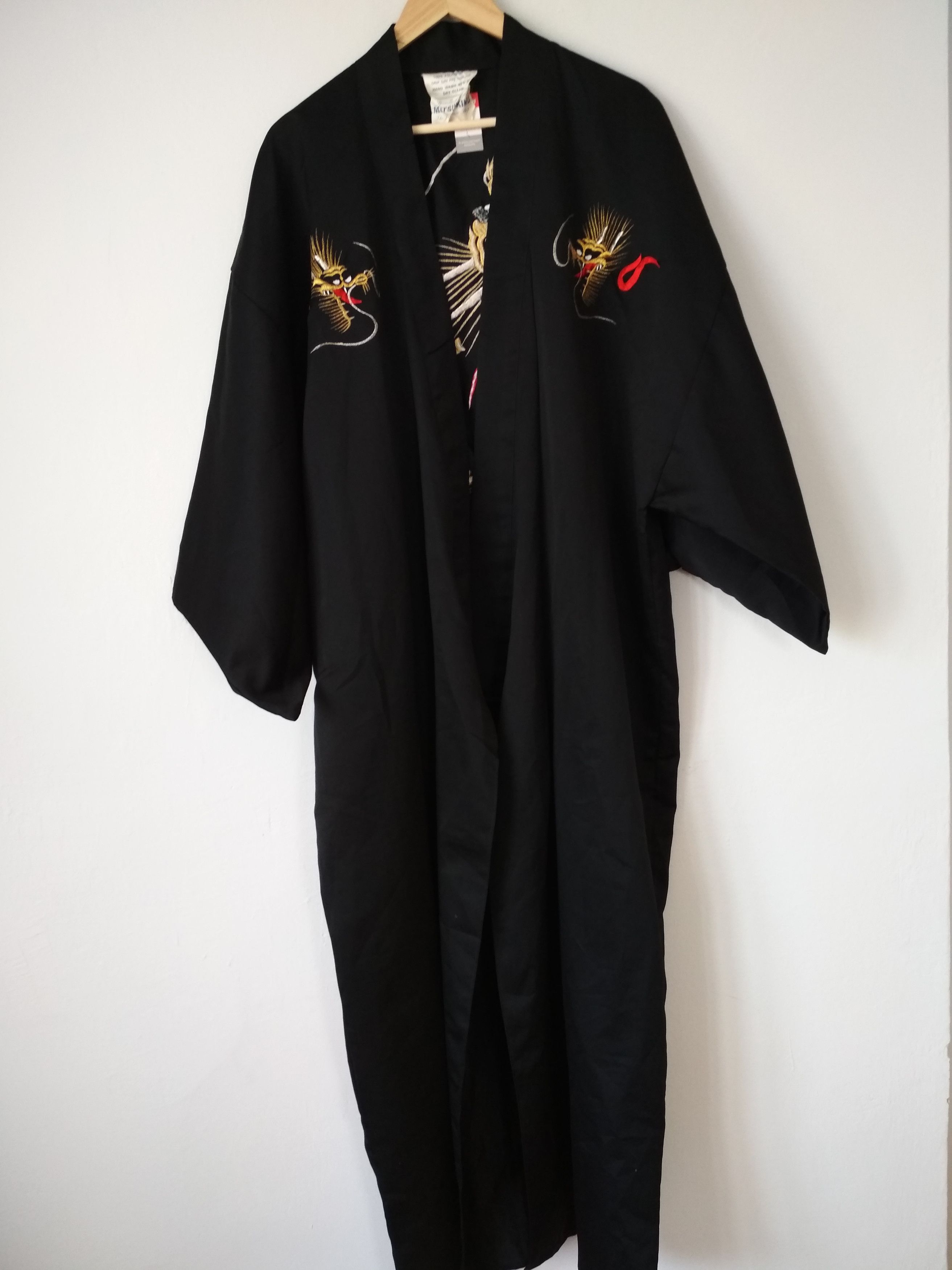 Japanese Brand MITSUKIKU Made in Japan Dragon Embroidered Polyester Kimono Size US L / EU 52-54 / 3 - 2 Thumbnail