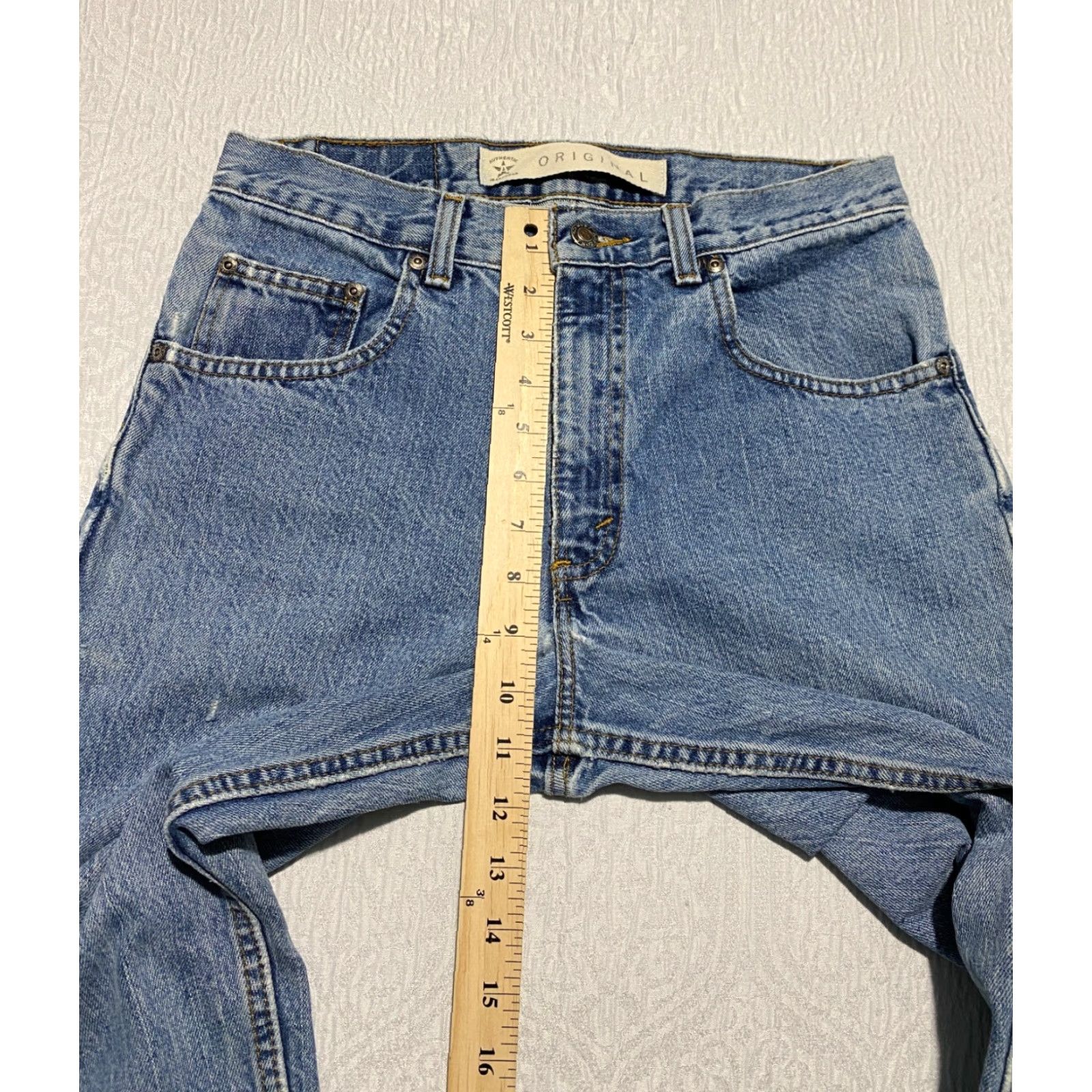 Vintage VINTAGE Arizona Jeans Jeans, Men's, 30x31, Blue Light Wash, 5-Pocket Design, Denim, Regular, Straight, Inseam 31, Mens Size US 30 / EU 46 - 7 Thumbnail