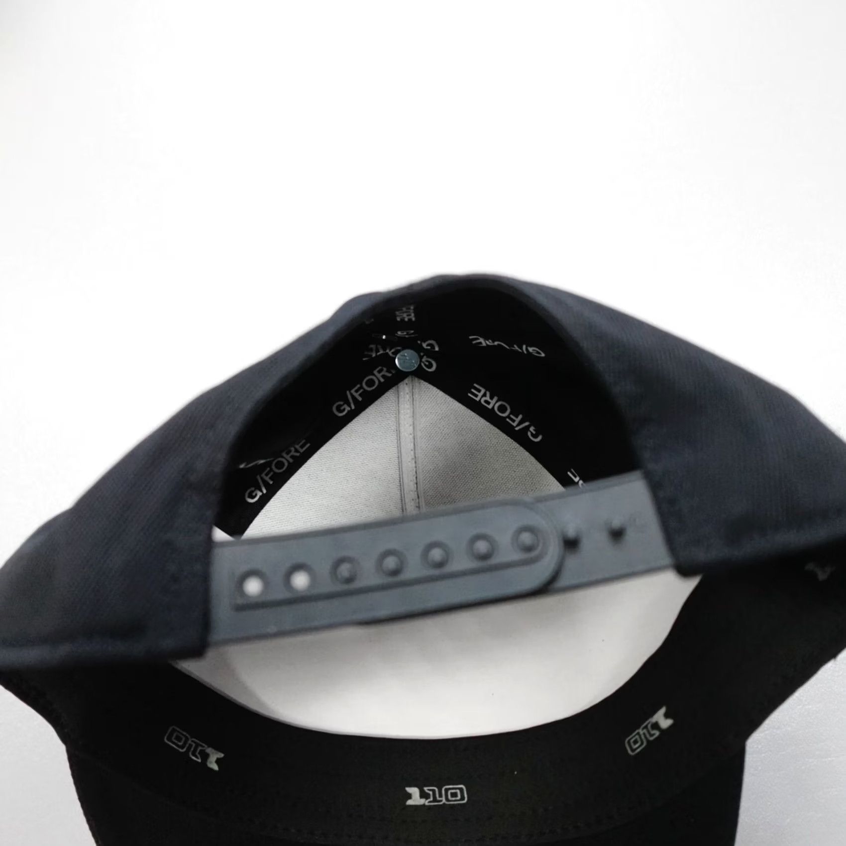 G/FORE G/FORE Snapback Hat Men One Size Black Stretch Twill Onyx Flexfit Tech 110 Adjustable Breathable Cotton Nylon Spandex Size ONE SIZE - 6 Thumbnail