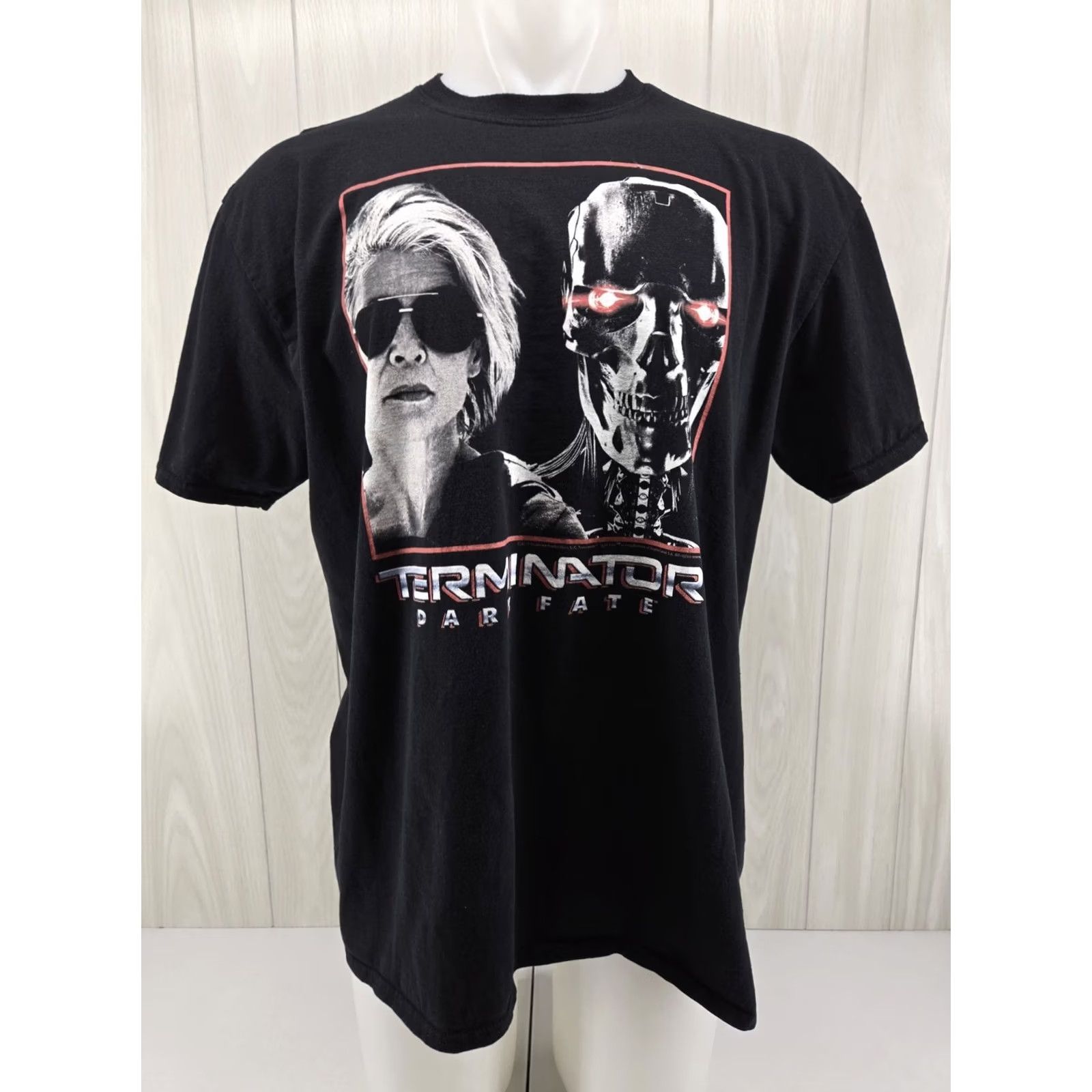 Gildan Terminator Dark Fate Sarah And Rev9 T-Shirt 2XL Men Multicolor Graphic Tee Short Sleeve Crew Neck Cotton Gildan Modern Era 2019s Size US XXL / EU 58 / 5 - 2 Thumbnail