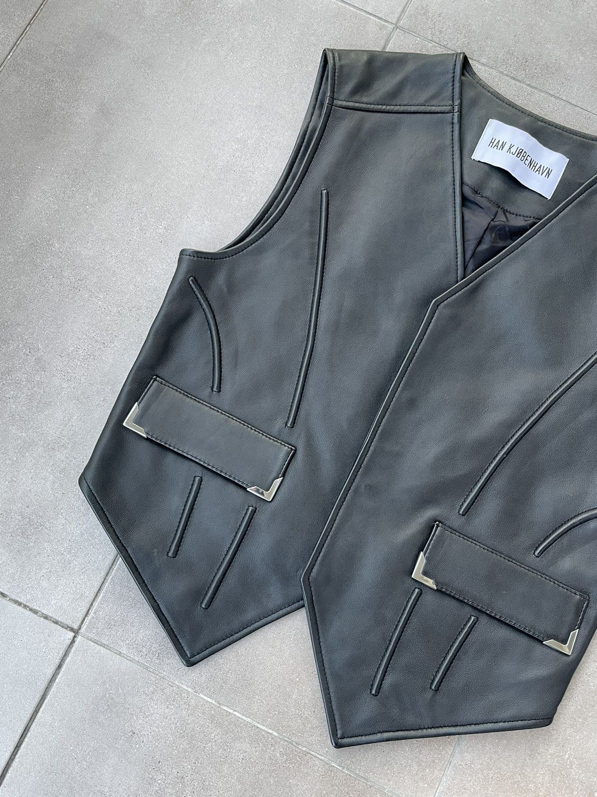 Han Kjobenhavn !DS! FW22 Han Kjobenhavn Tendon Cargo Leather Vest Size US S / EU 44-46 / 1 - 11 Thumbnail