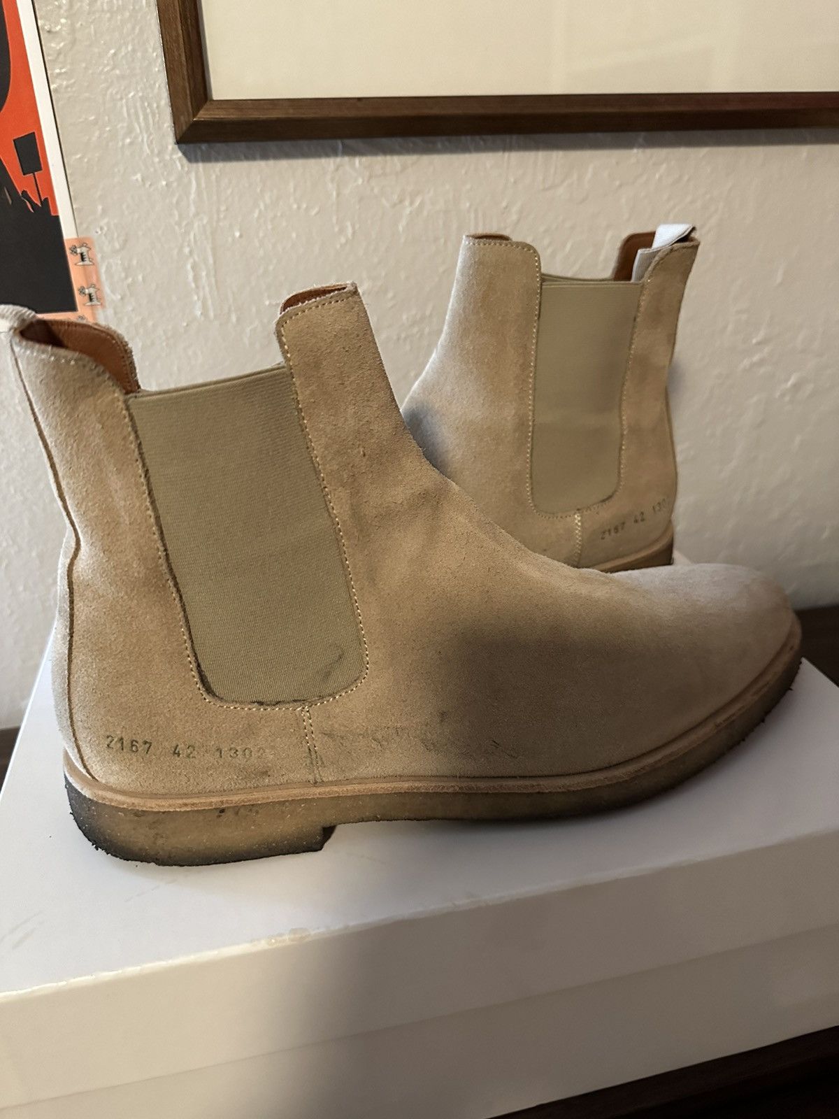 Common Projects CP - Chelsea boots in tan - Size 42 Size US 9 / EU 42 - 2 Thumbnail