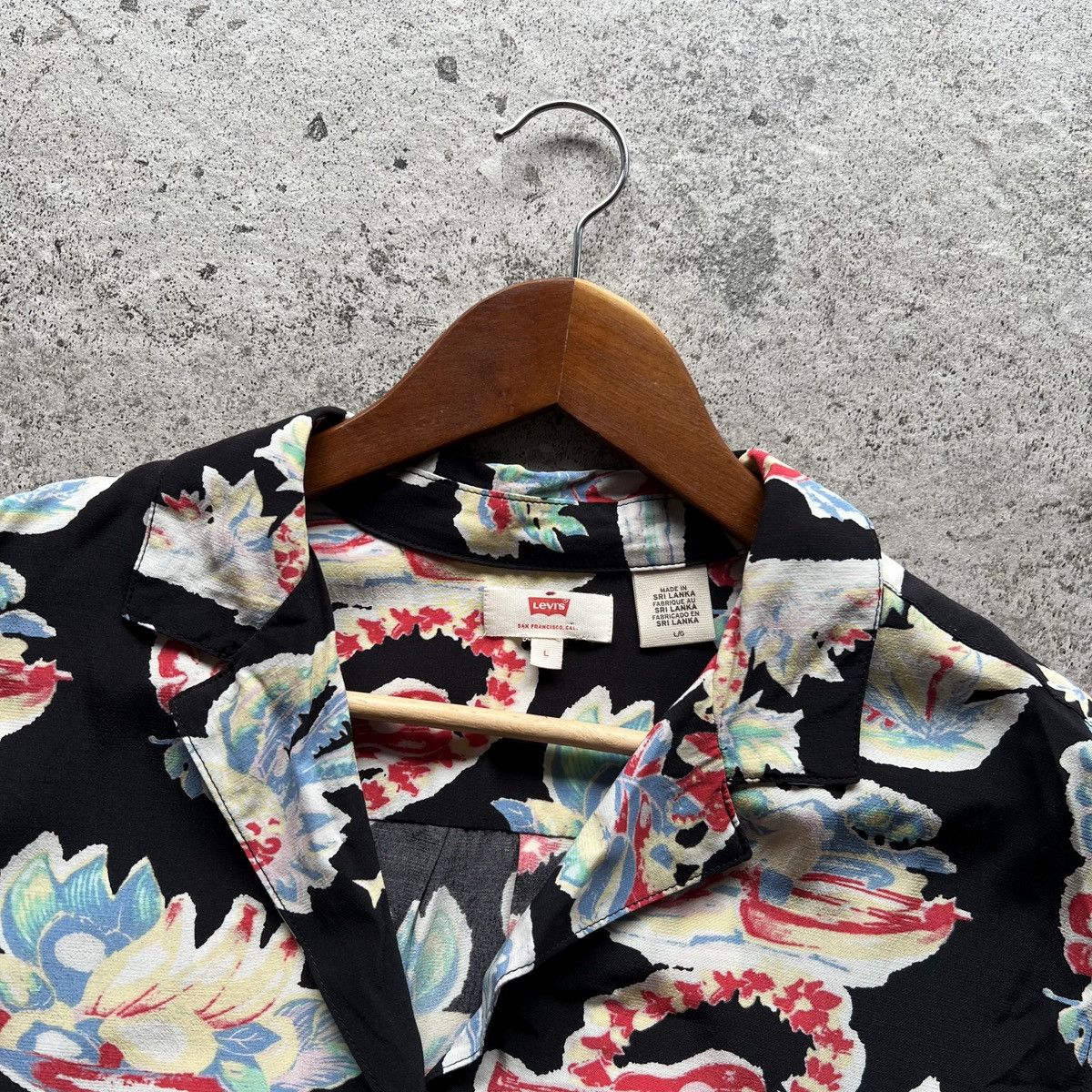 Designer × Levi's Levi’s Open Collar Shirt SS Pattern Palm Beach Hawaiian Size L / US 10 / IT 46 - 5 Thumbnail