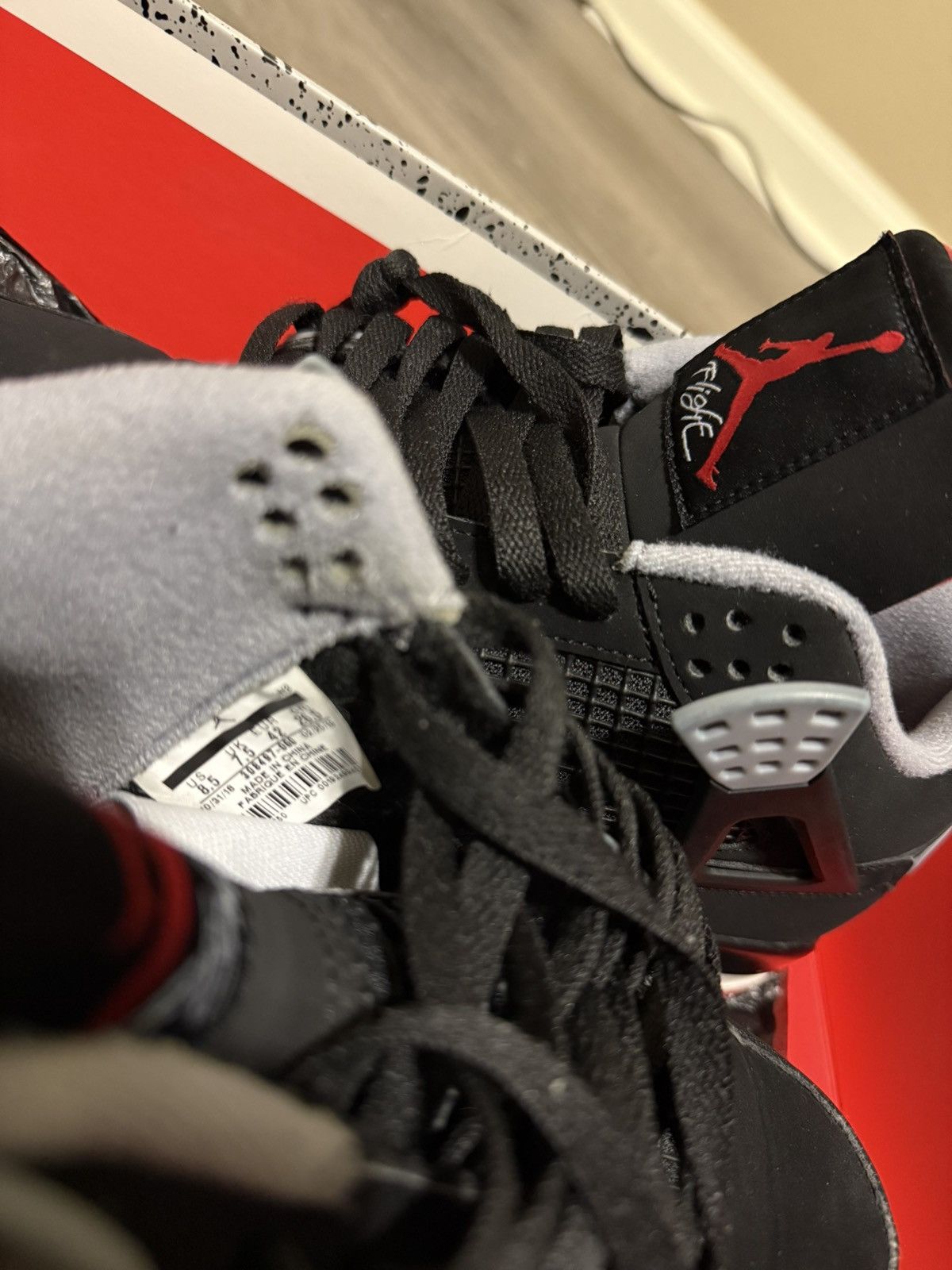 Jordan Brand Jordan 4 Retro OG ‘Bred’ (2019) Size US 8.5 / EU 41-42 - 10 Thumbnail