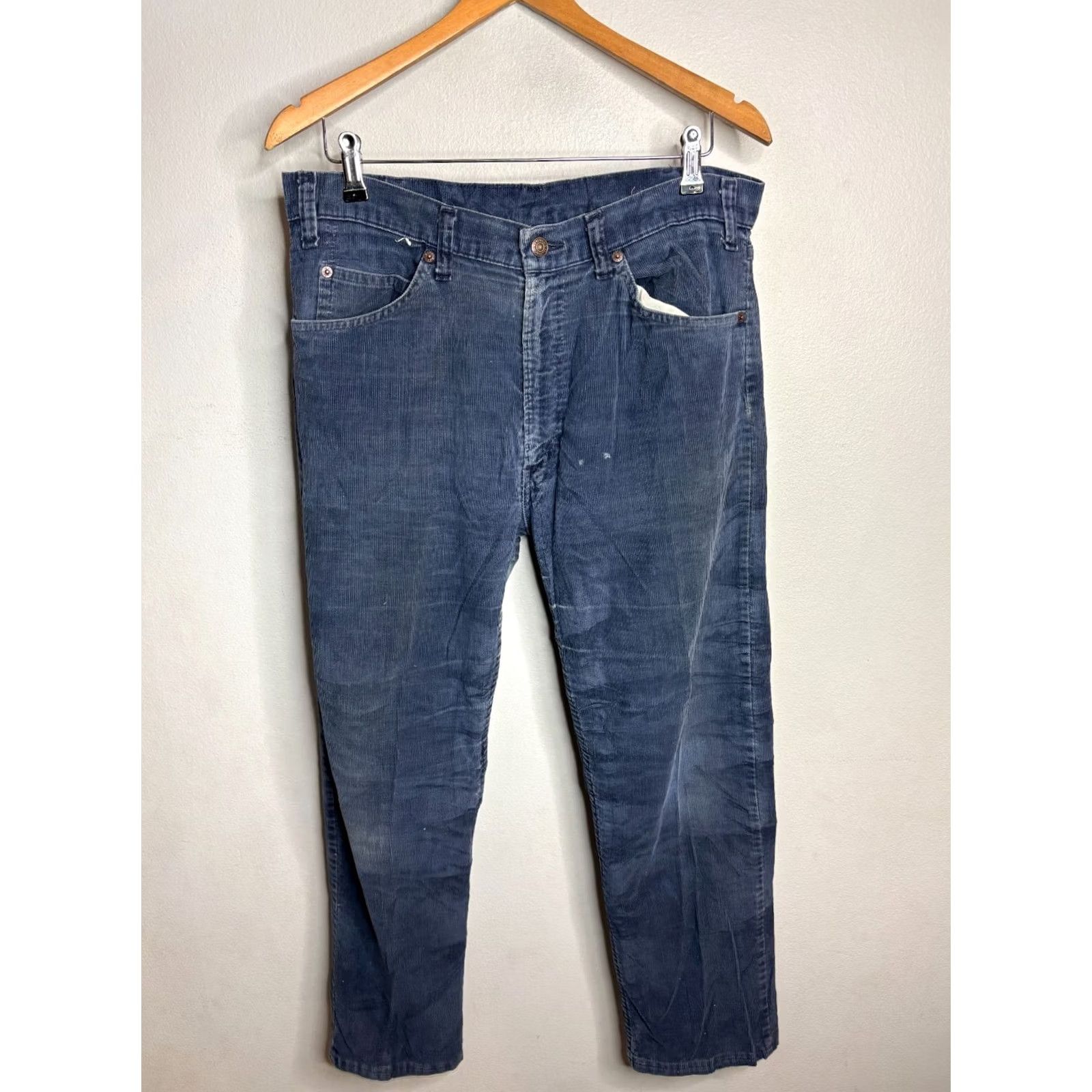 Vintage VINTAGE Levi's 517 Blue Corduroy Pants 34 Regular Bootcut Men 80s Retro USA Levi's 500 Series Size US 34 / EU 50 - 7 Thumbnail
