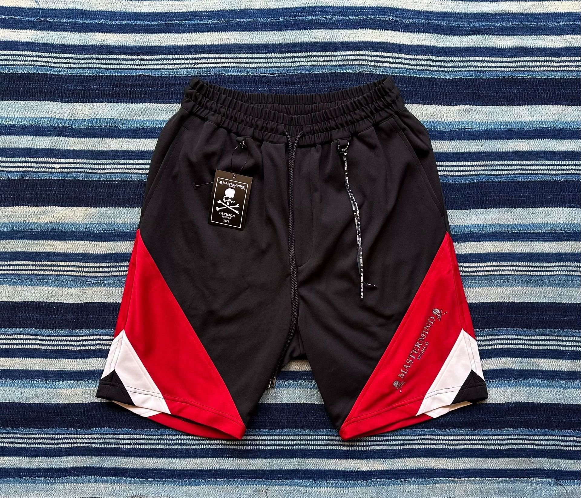Mastermind Japan Color Block Drawstring Shorts Size US 30 / EU 46 - 1 Thumbnail