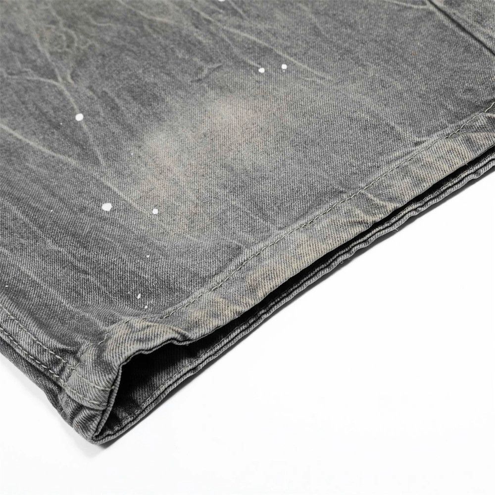 Jean Men's loose punk distressed gradient washed scimitar jeans Size US 32 / EU 48 - 6 Thumbnail