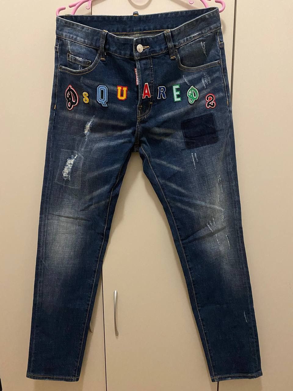 Dsquared2 × Vintage Dsquared2 Denim pants distressed mutli logo big logo Size US 32 / EU 48 - 3 Thumbnail