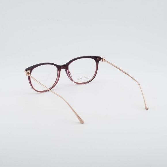 Jimmy Choo Jimmy Choo JC263 0EGL 00 Eyeglasses Burgundy/Gold 52mm Size ONE SIZE - 9 Thumbnail