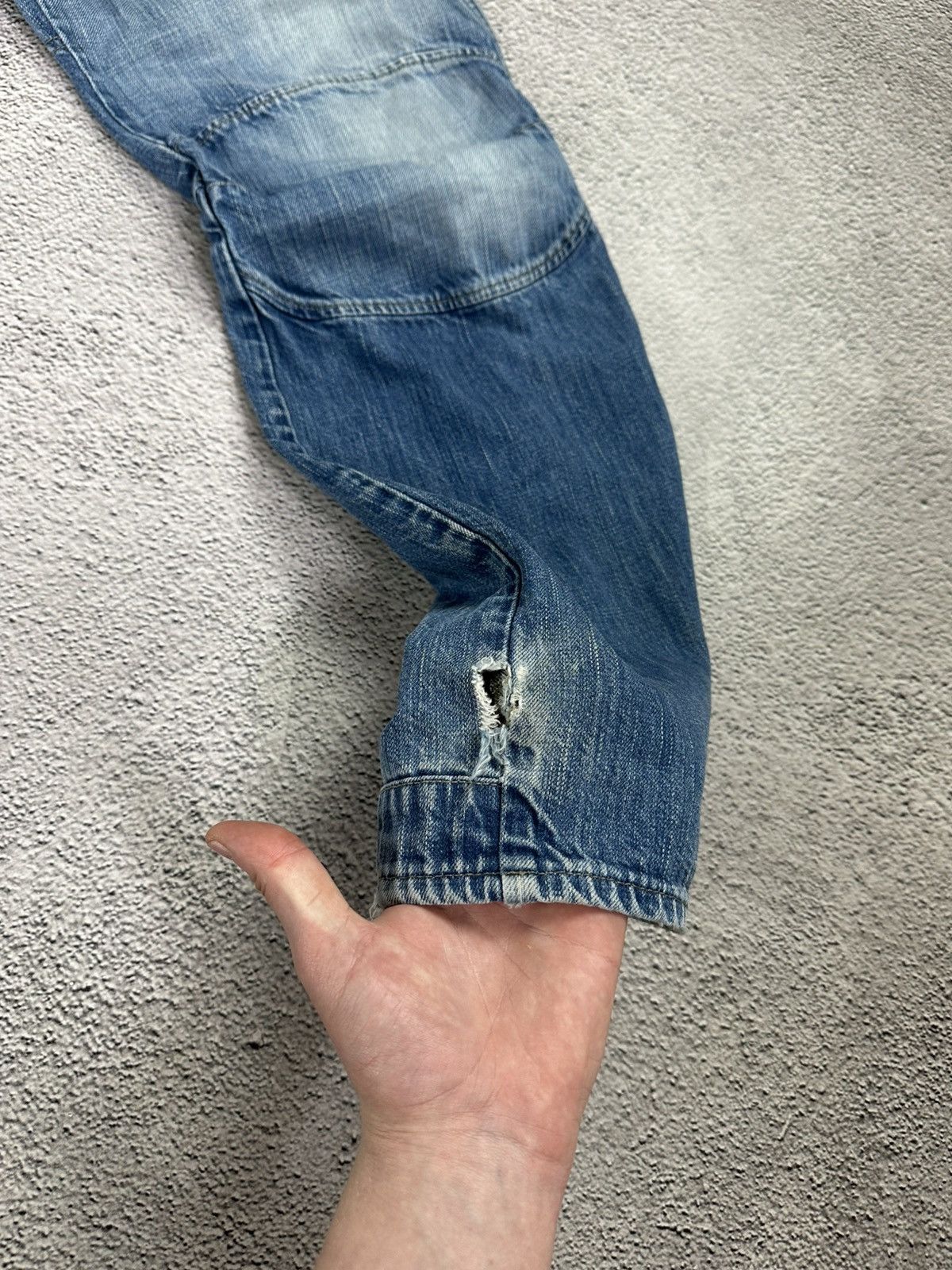 G-Star × Vintage G-Star RAW 3D Arc Denim Jeans Distressed Workwear Style Size US 30 / EU 46 - 5 Thumbnail