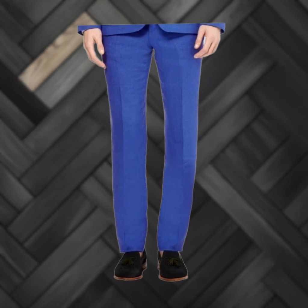 Paul Smith Paul Smith Blue Linen Dress Pants Men’s Formal Trousers 36 Slim Fit Linen Blend Blue 36 in Pant Paul Smith Dress Pants Men’s Formal Trousers Size 36R - 1 Thumbnail
