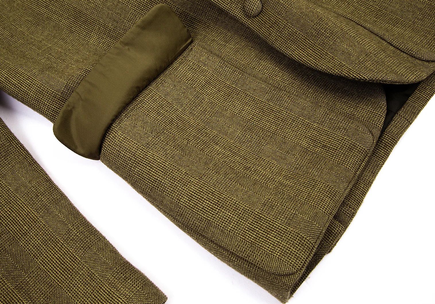 Jean Paul Gaultier Wool-Poly Check Patch Pocket Jacket in Brown Size 48 Size US M / EU 48-50 / 2 - 10 Thumbnail
