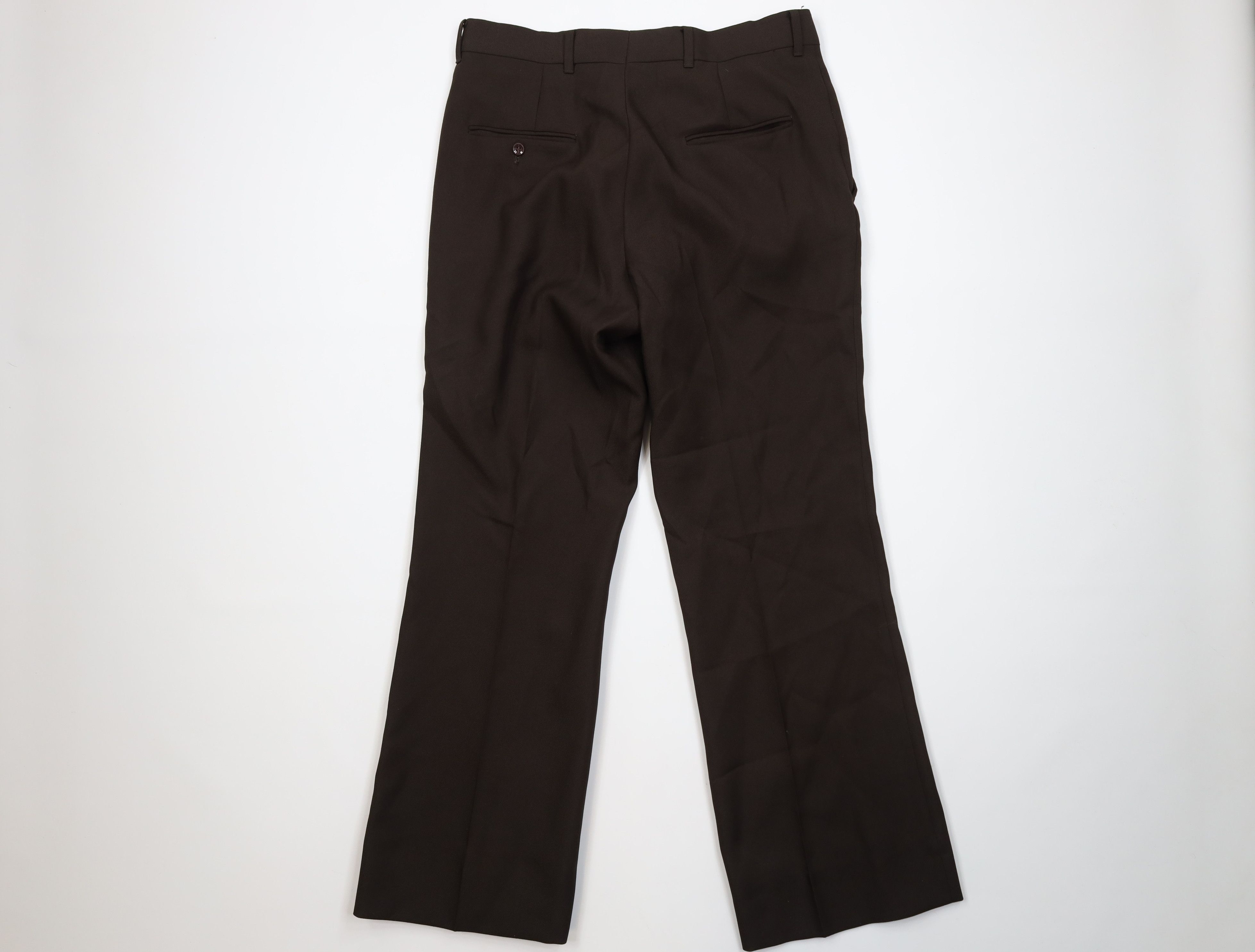 Vintage Vintage 70s Streetwear Flared Wide Leg Chino Pants Brown USA Size US 34 / EU 50 - 10 Thumbnail