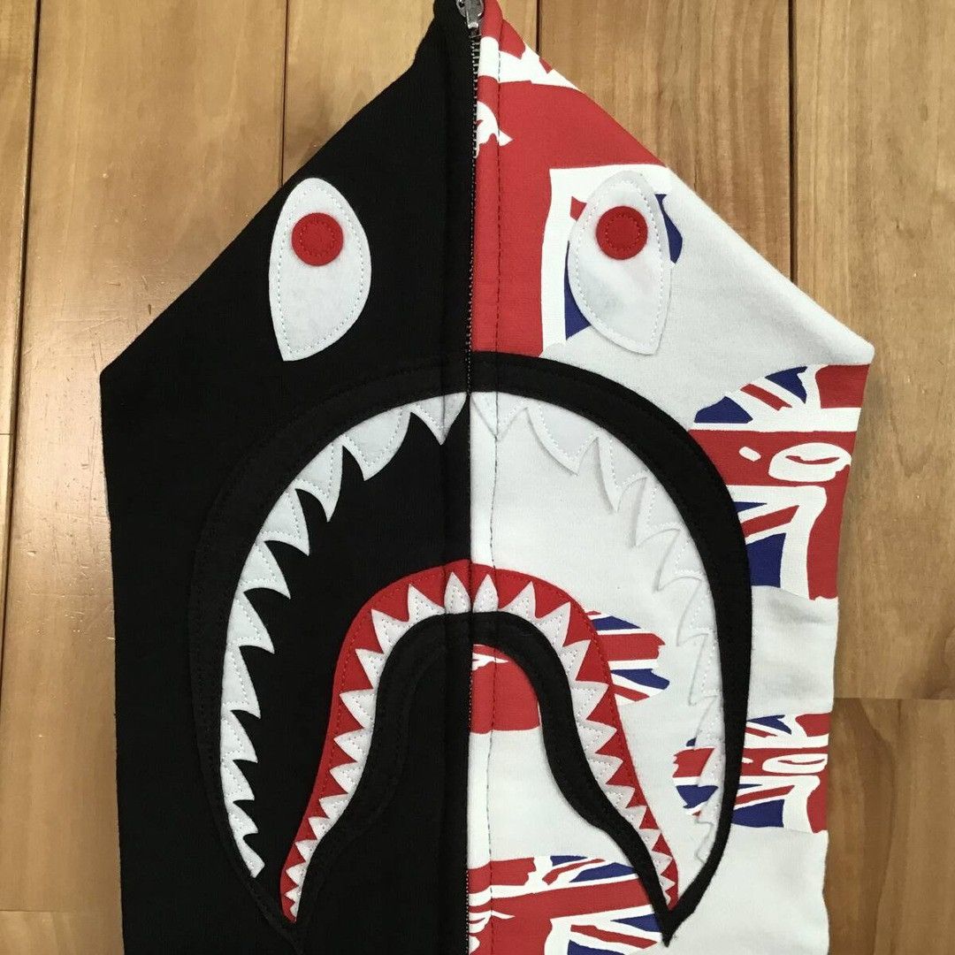 Bape BAPE Union Jack Shark full zip Hoodie a bathing ape UK Size US M / EU 48-50 / 2 - 4 Thumbnail