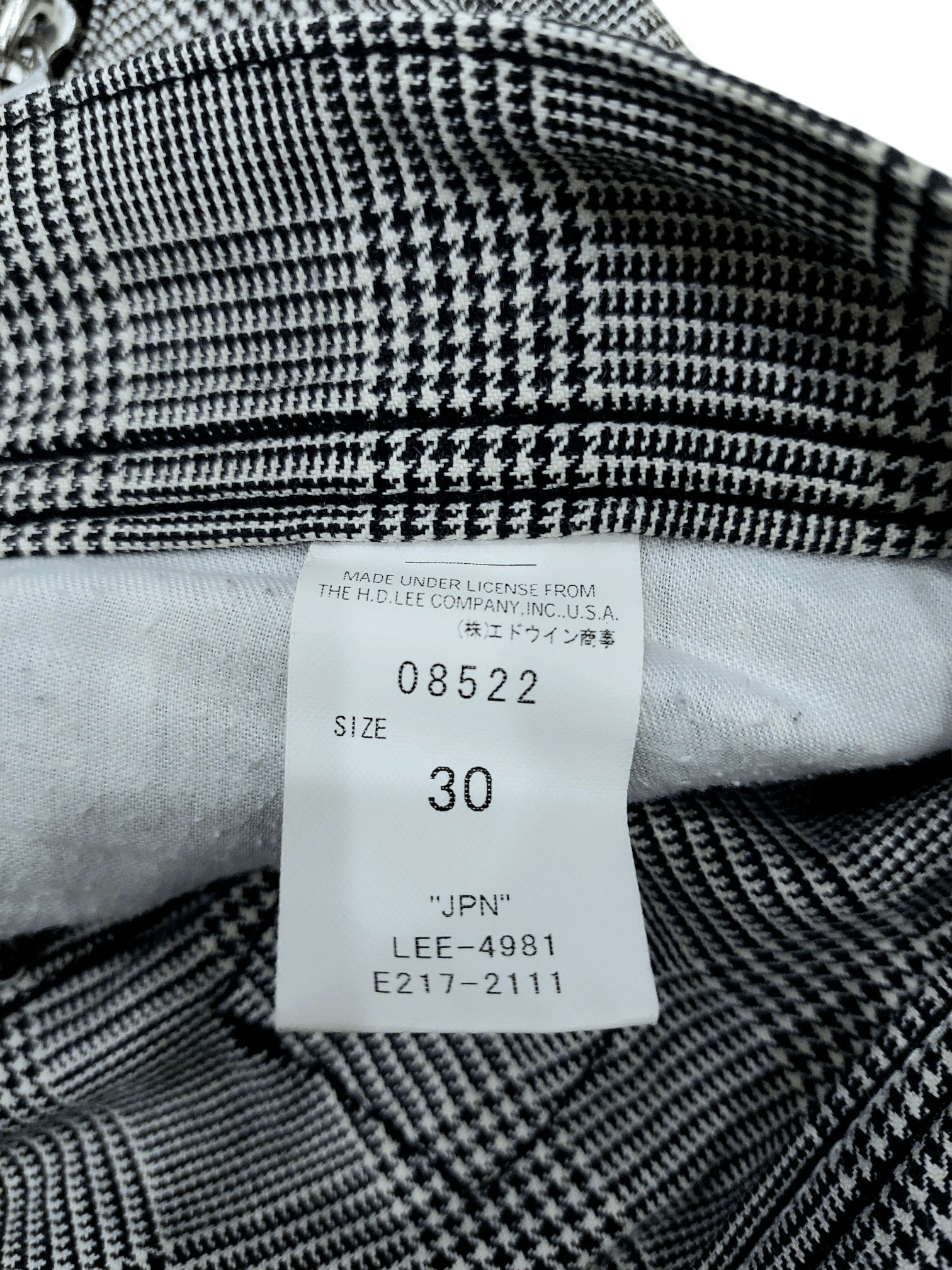 Lee Lee Cowboy Multi Zipped Nova Check Denim Size US 30 / EU 46 - 18 Thumbnail