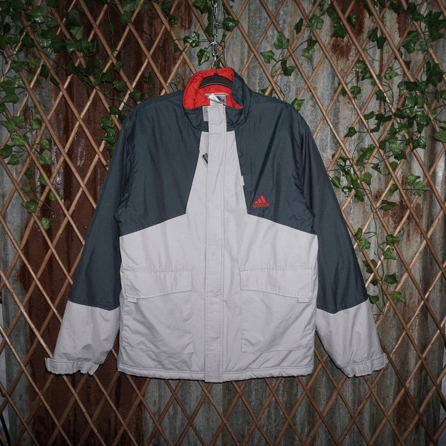 Adidas Small-VintageY2K Adidas 90s embroider tactical puffer jacket Size US S / EU 44-46 / 1 - 1 Thumbnail