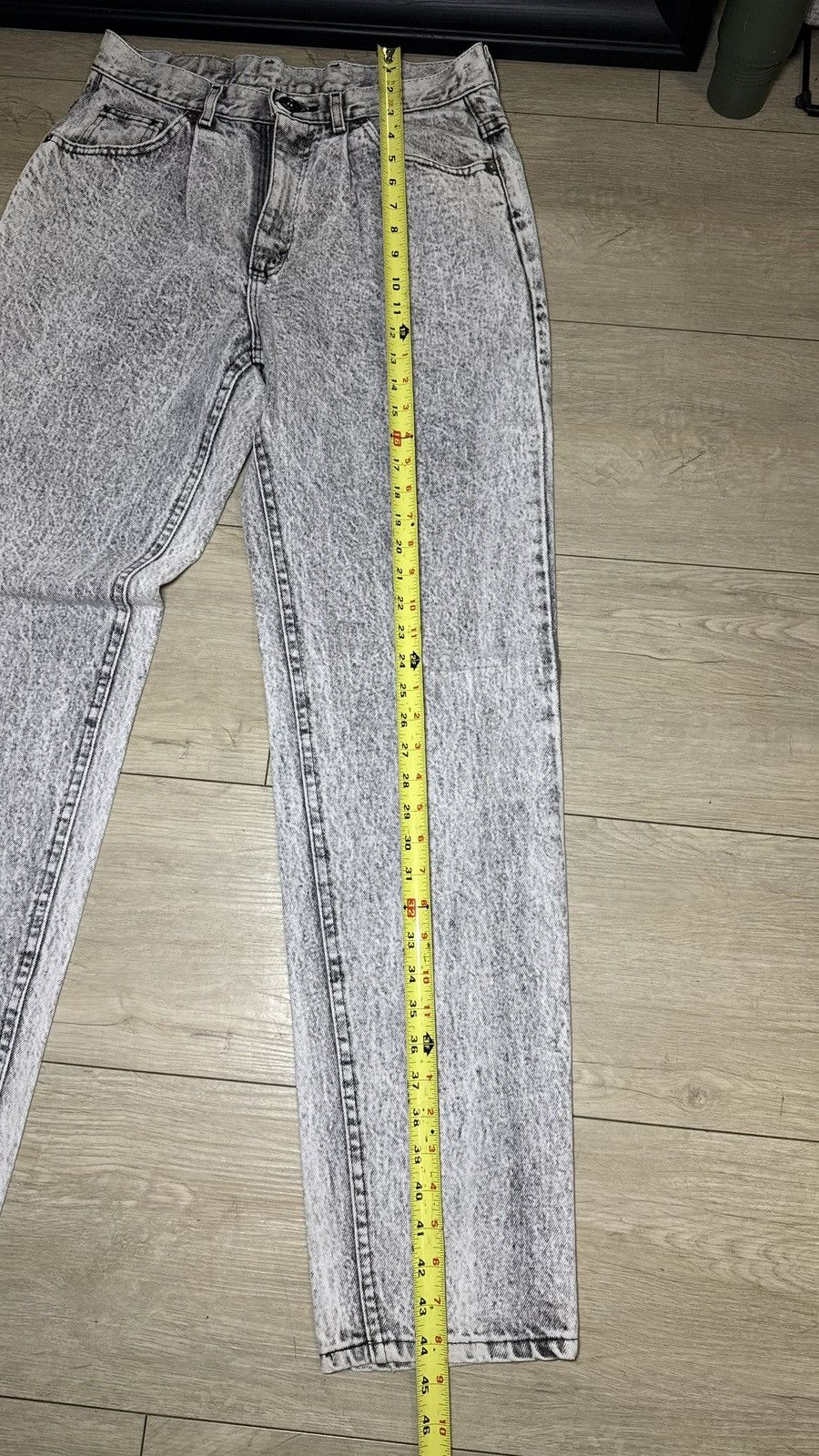 Lee Vintage 1990s Women’s Lee Acid Wash 30 x 30 Straight Denim Size 30" / US 8 / IT 44 - 7 Thumbnail