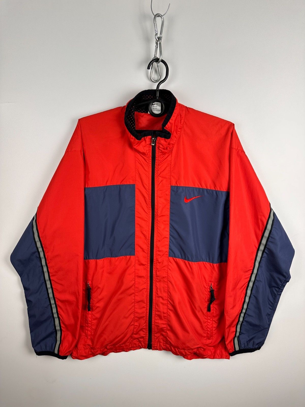 Nike Vintage 90’s Nike Jacket Windbreaker Red Grey Mens Size S Size US S / EU 44-46 / 1 - 1 Thumbnail