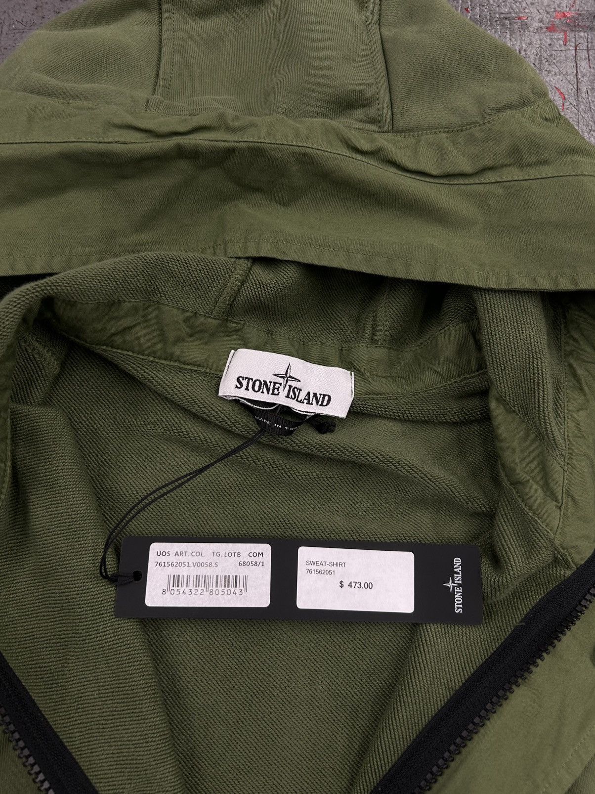 Stone Island Stone Island Forest Green Half-Zip Hoodie size Medium Size US S / EU 44-46 / 1 - 6 Thumbnail