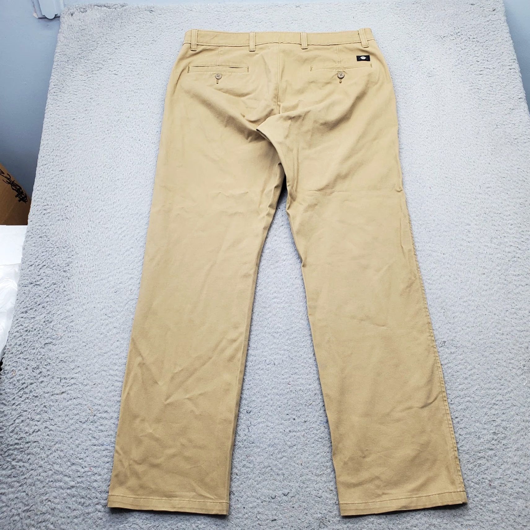 Dockers DOCKERS Mens Chino Pants 34 Tan 360 Flex Comfort Straight Leg Vintage: No Size US 34 / EU 50 - 2 Thumbnail