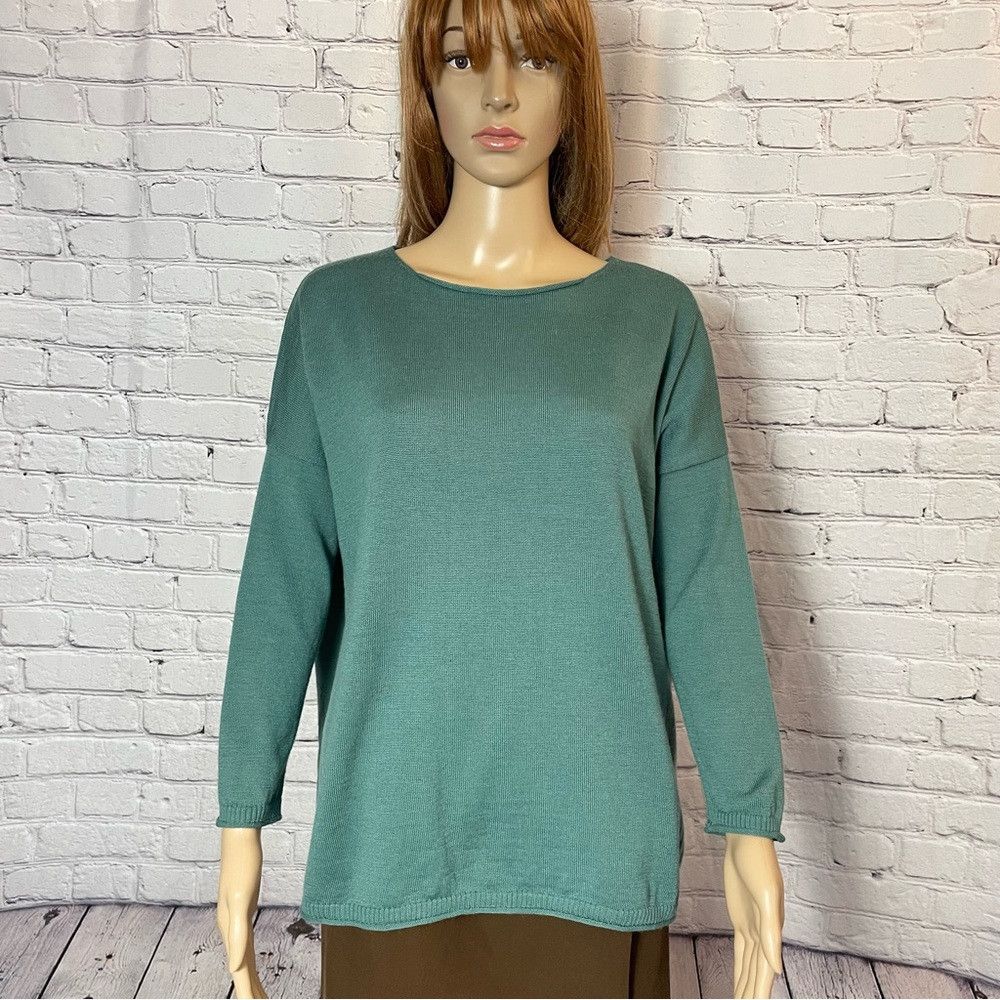 Other Ottod'Ame Wool Blend Long Sleeve Sea Green Sweater Made In Size S / US 4 / IT 40 - 1 Thumbnail