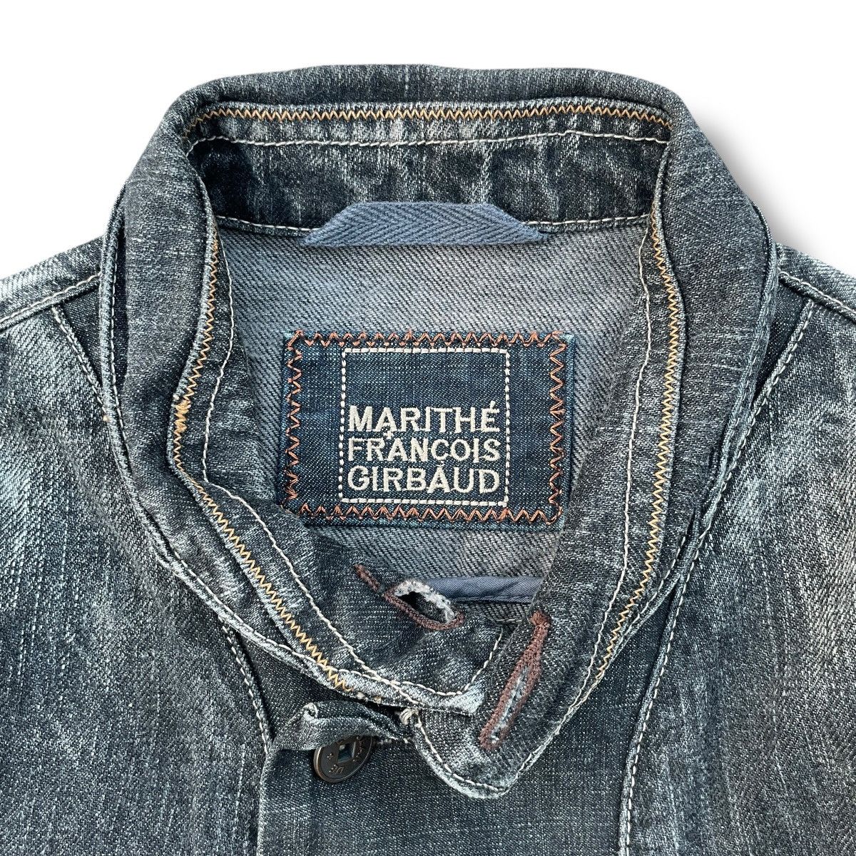 Marithe + Francois Girbaud VINTAGE Marithe Francois Girbaud 90s Bondage Denim Jacket Size S / US 4 / IT 40 - 4 Thumbnail
