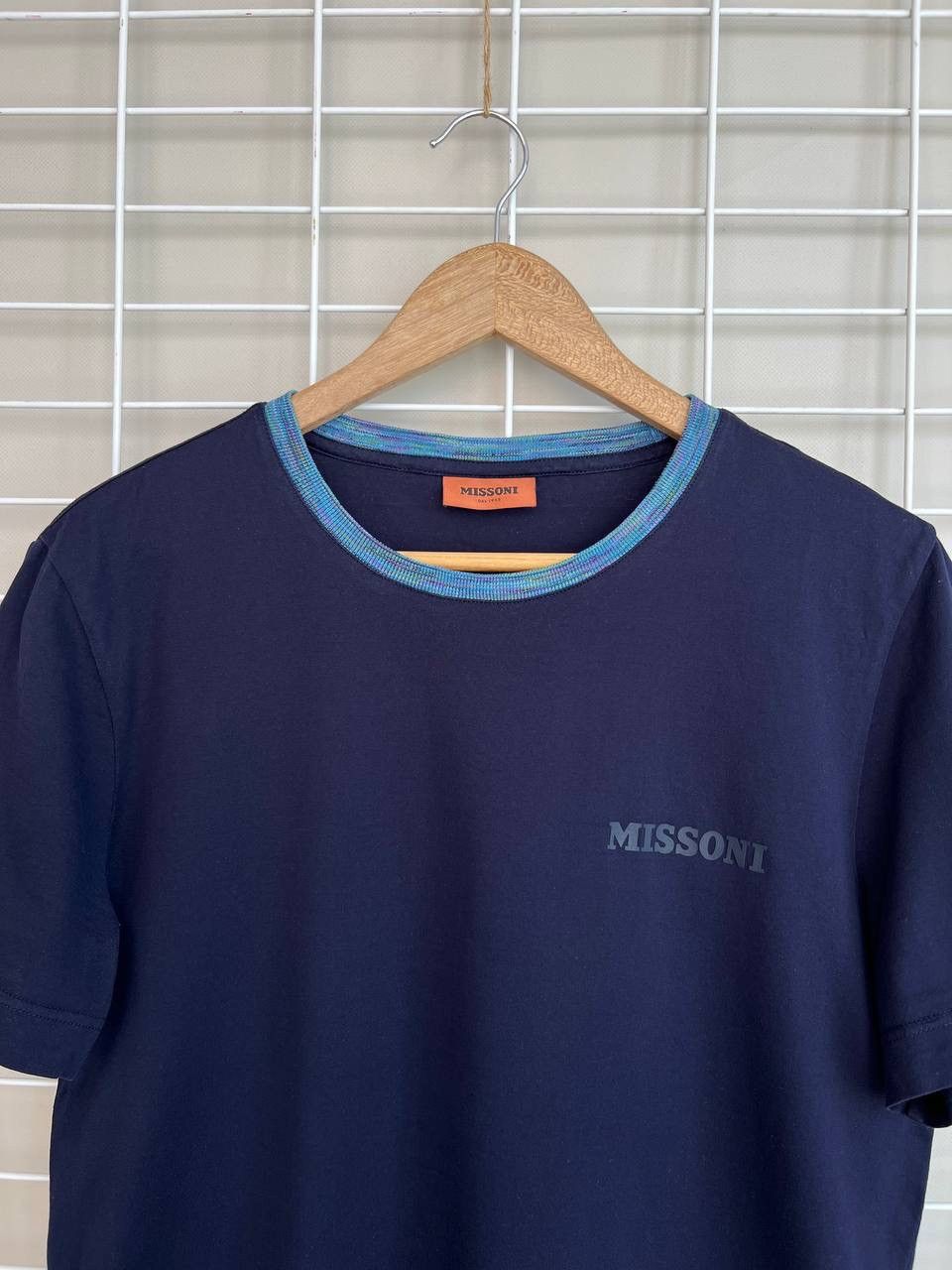 Missoni Missoni Embroidered Logo T-Shirt Men Size S/M Slub Collar Size US S / EU 44-46 / 1 - 2 Thumbnail