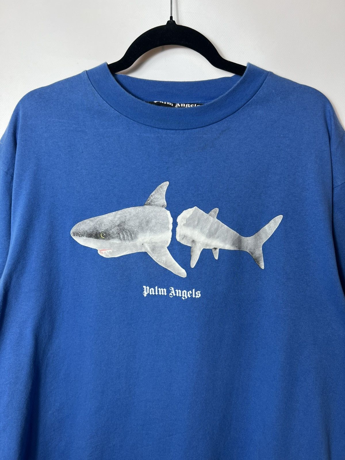 Palm Angels PALM ANGELS Big Logo SHARK T-shirt Full logo back side Size US XL / EU 56 / 4 - 3 Thumbnail