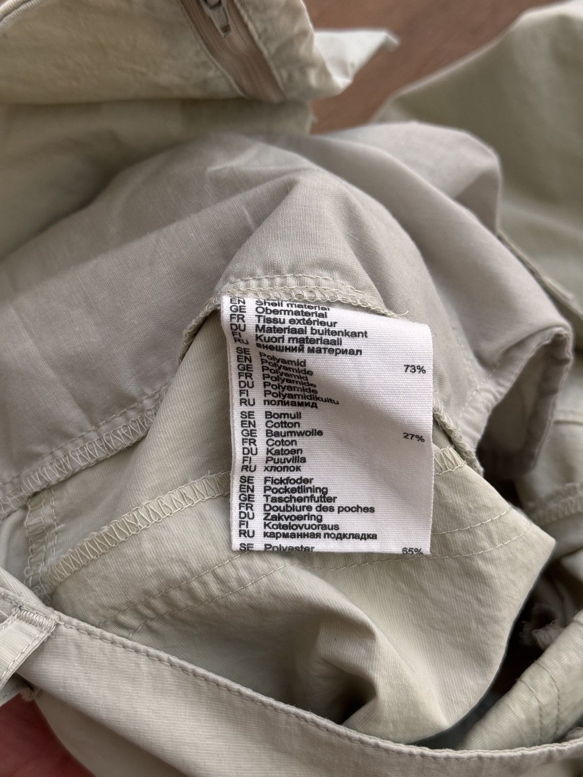 Fjallraven × Vintage Vintage Fjallraven Beige Nylon Cargo Lightweight Pants Size US 34 / EU 50 - 15 Thumbnail