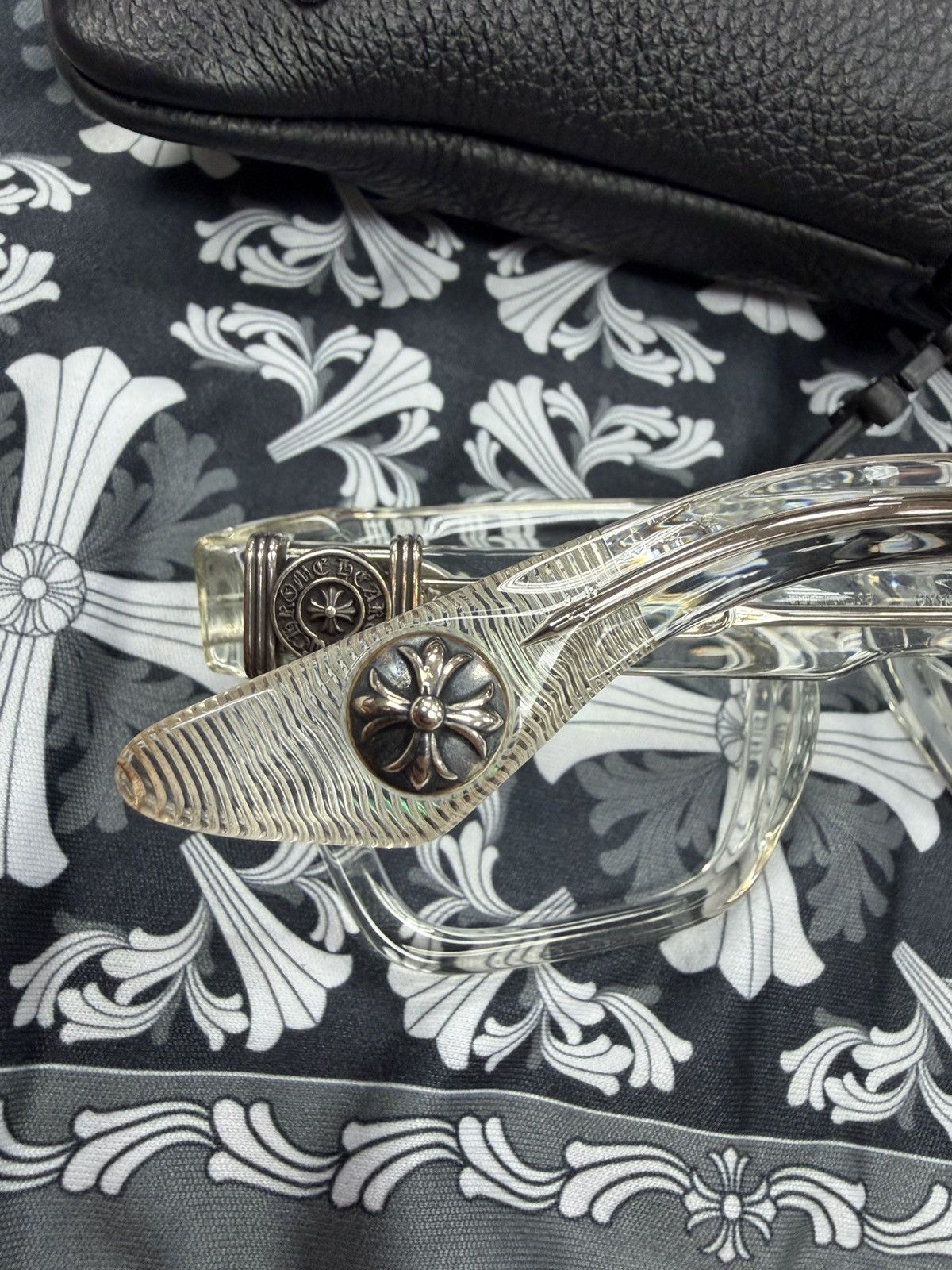 Chrome Hearts Chrome Hearts Clear Halllamanass Glasses Size ONE SIZE - 4 Thumbnail