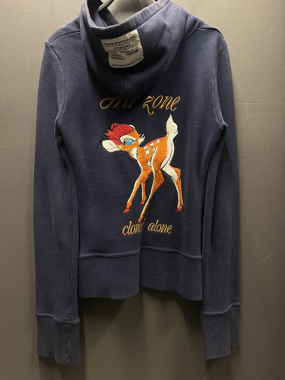 beauty:beast バンビ スウェット ビューティビースト beauty:beast バンビ 刺繍スウェット サイズ