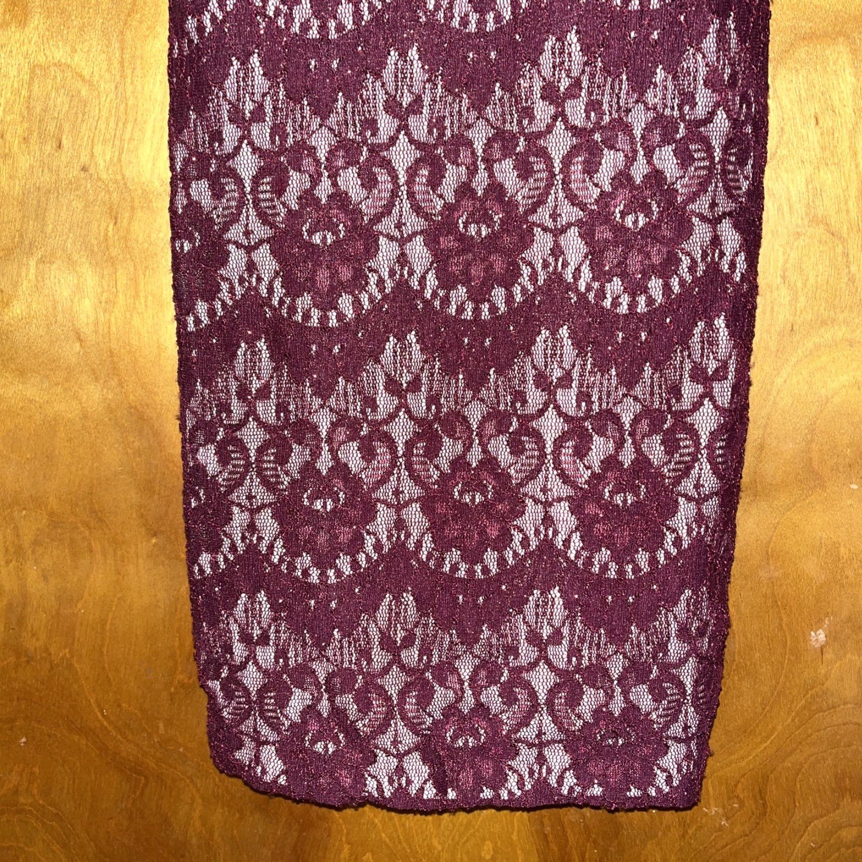 Vintage VINTAGE City Studio Burgundy Lace Club Dress Size 3 Women Short Sleeveless Halter Party Mini Size XS / US 0-2 / IT 36-38 - 4 Thumbnail