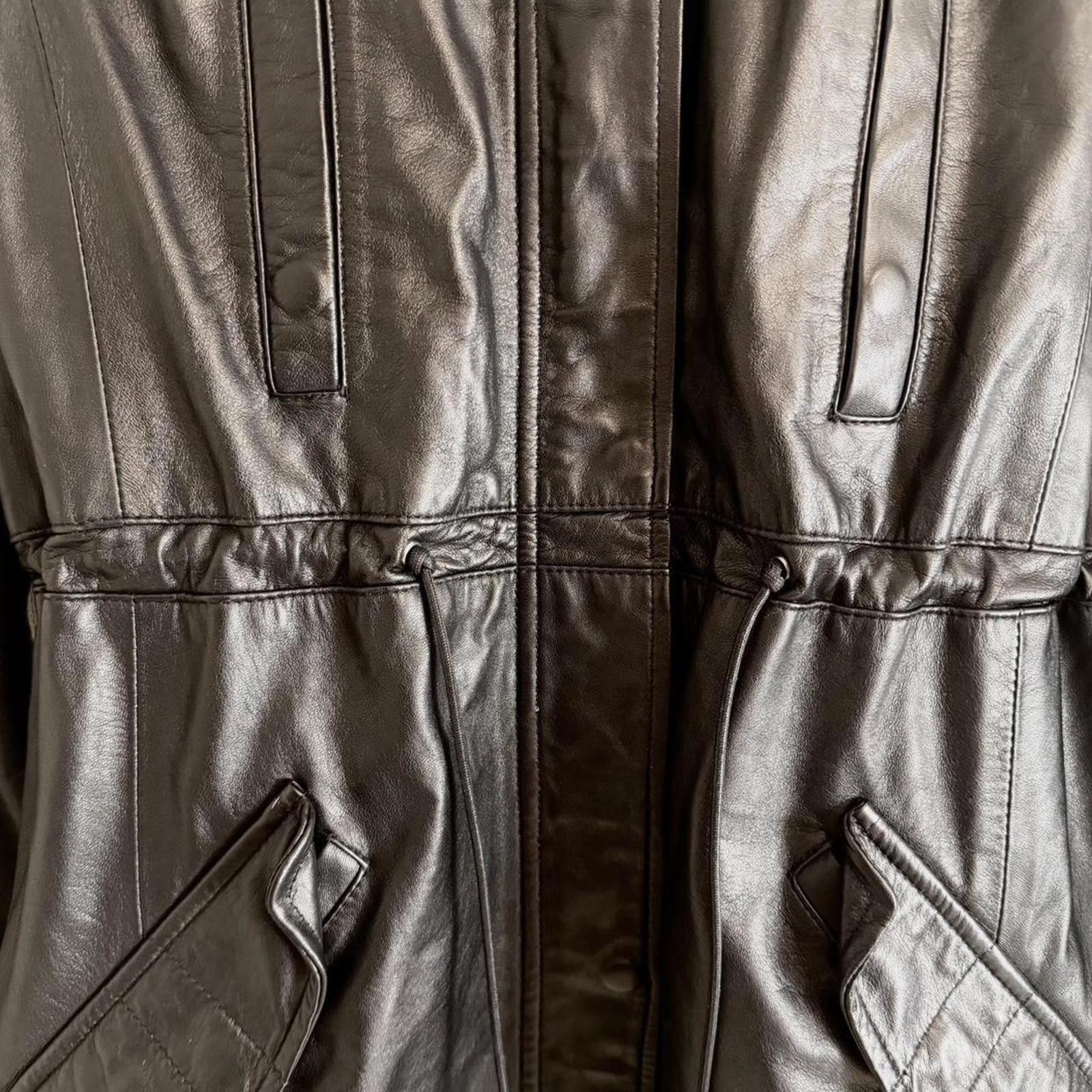Other Real fur and leather whimsy goth grunge long coat jacket Size XS / US 0-2 / IT 36-38 - 3 Thumbnail