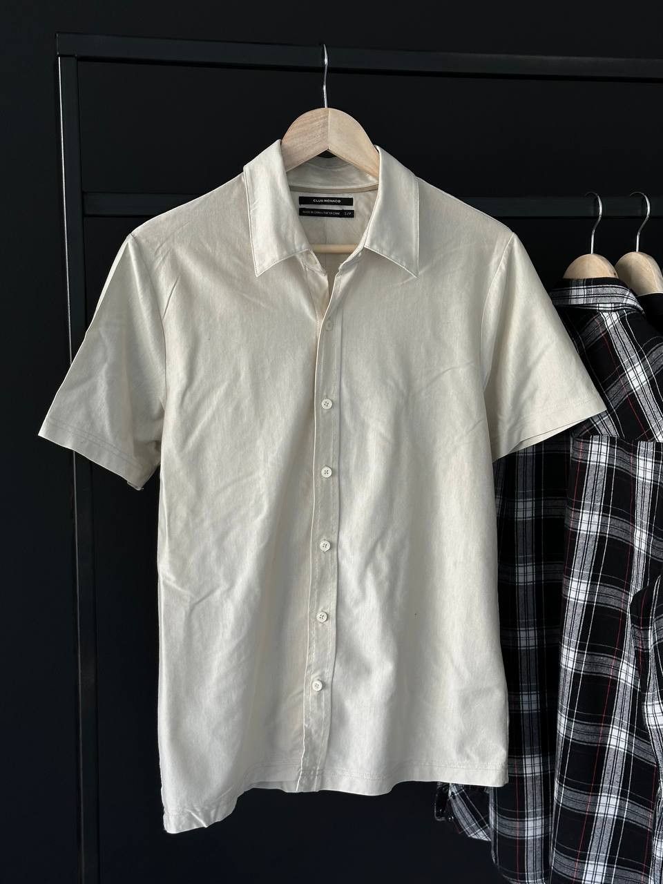 Club Monaco Club Monaco Button Up Short Sleeve Summer Shirt Cotton Size US S / EU 44-46 / 1 - 1 Thumbnail