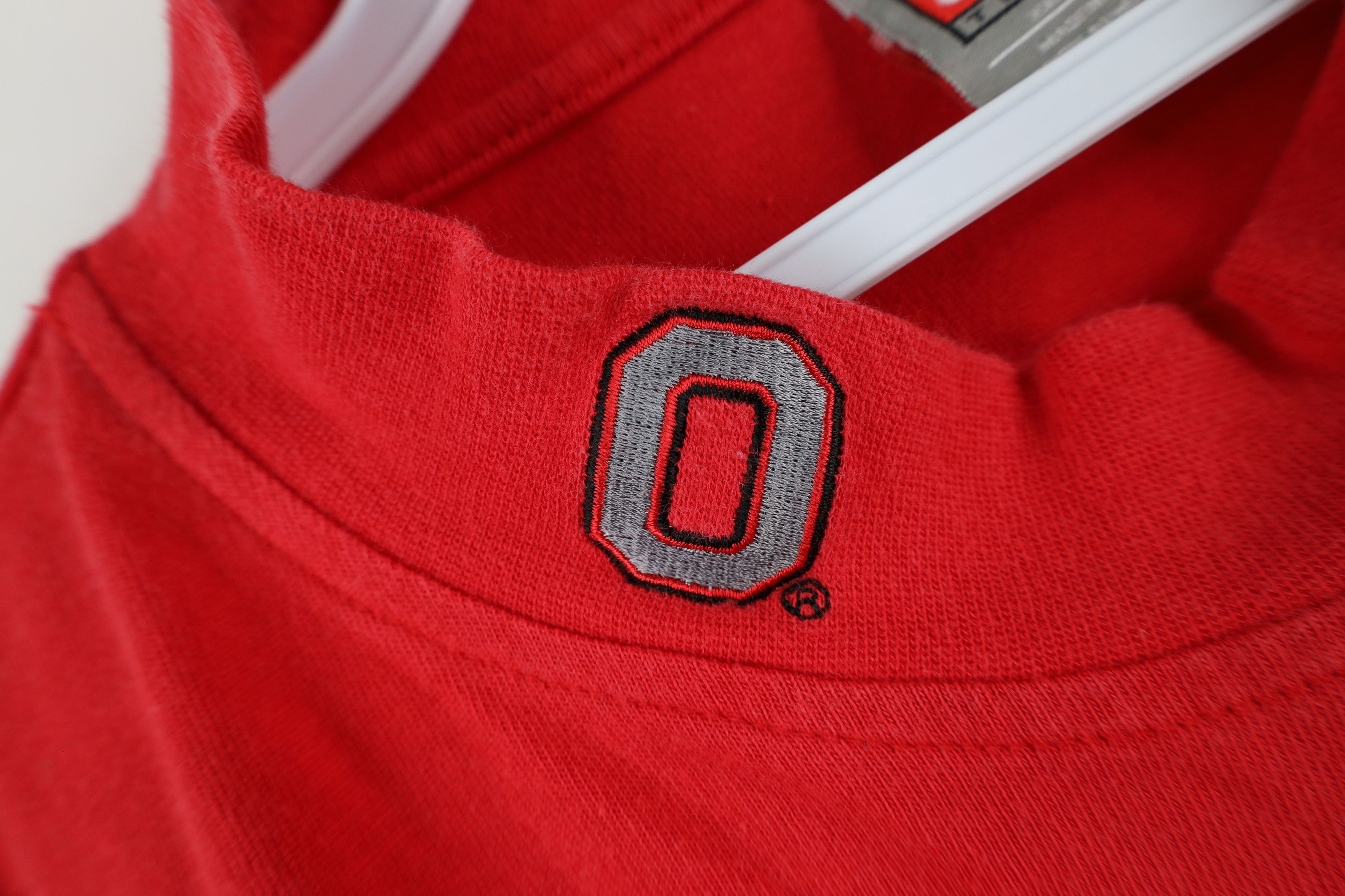 Nike × Vintage Vintage Nike Swoosh Ohio State University Mock Neck Shirt Size US XXL / EU 58 / 5 - 4 Thumbnail
