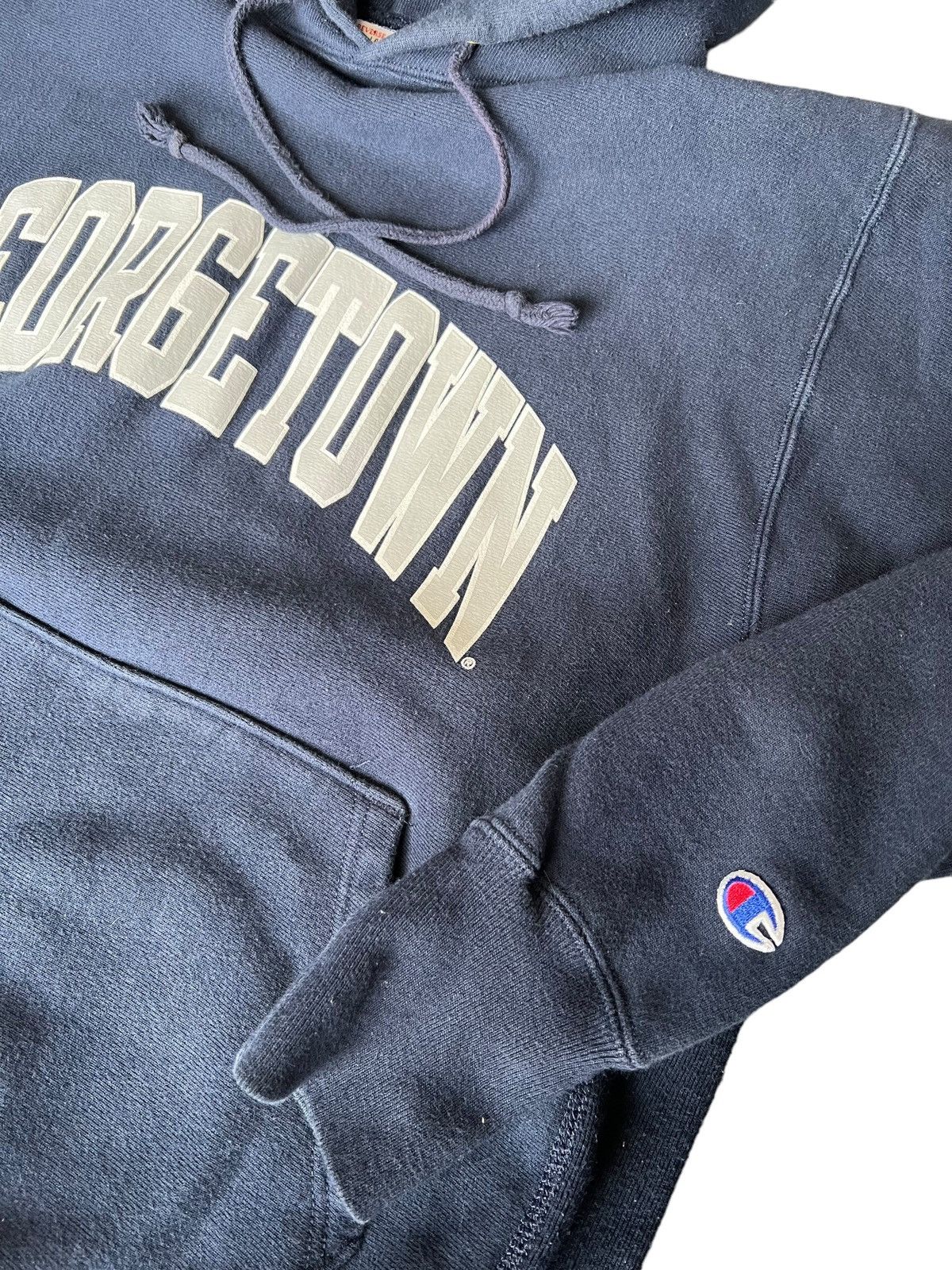 Champion × Vintage Vintage 90s Champion Reverse Weave Georgetown University L Size US L / EU 52-54 / 3 - 3 Thumbnail