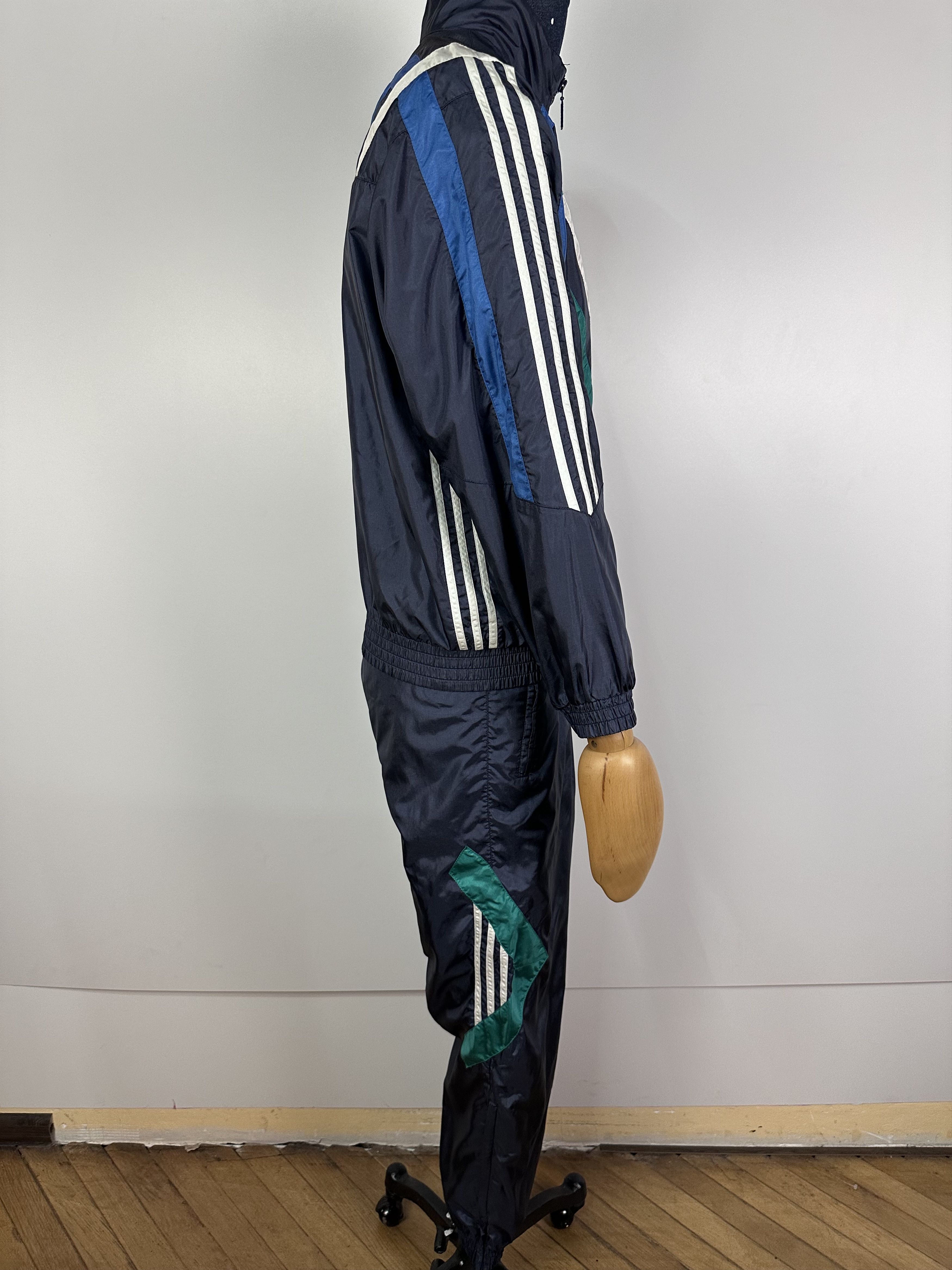 Vintage Adidas Nylon Track Suit Jacket Pants 90's Size S
