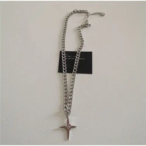 VIBE Chain Crystal Abstract Star Pop Fantasy Necklace Size ONE SIZE - 6 Thumbnail