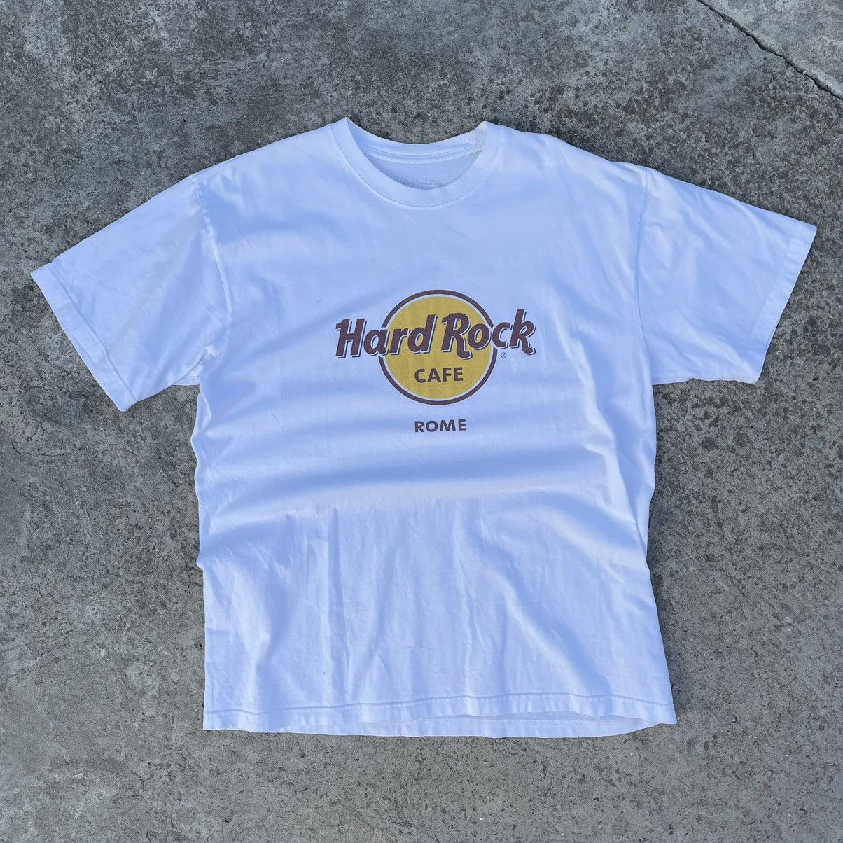 Hard Rock Cafe Vintage Hard Rock Cafe Rome T-shirts Big Logo 90s Streetwear Size US XL / EU 56 / 4 - 1 Thumbnail