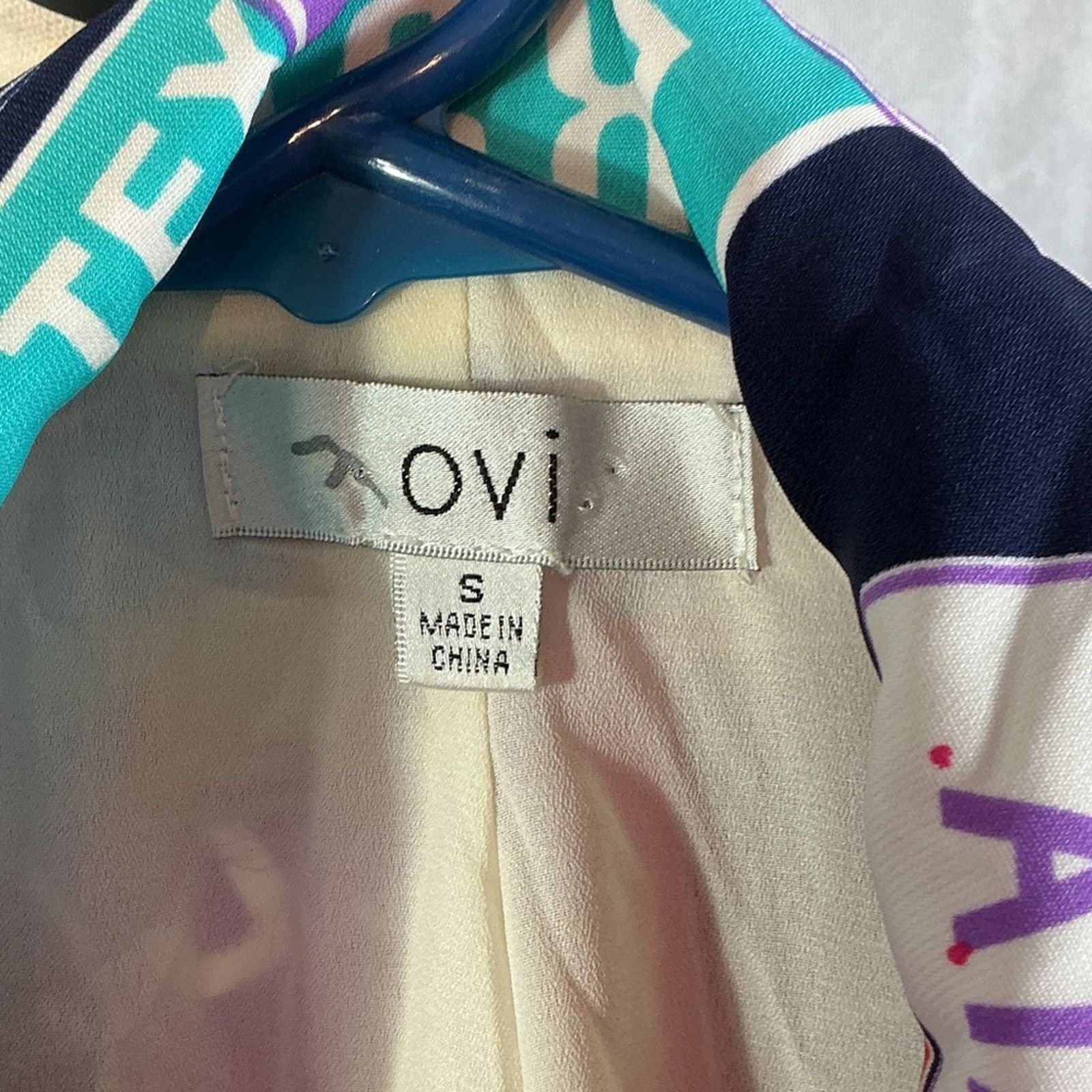 Other OVI Colorful License Plate Print Blazer – Size Small Size S / US 4 / IT 40 - 3 Thumbnail