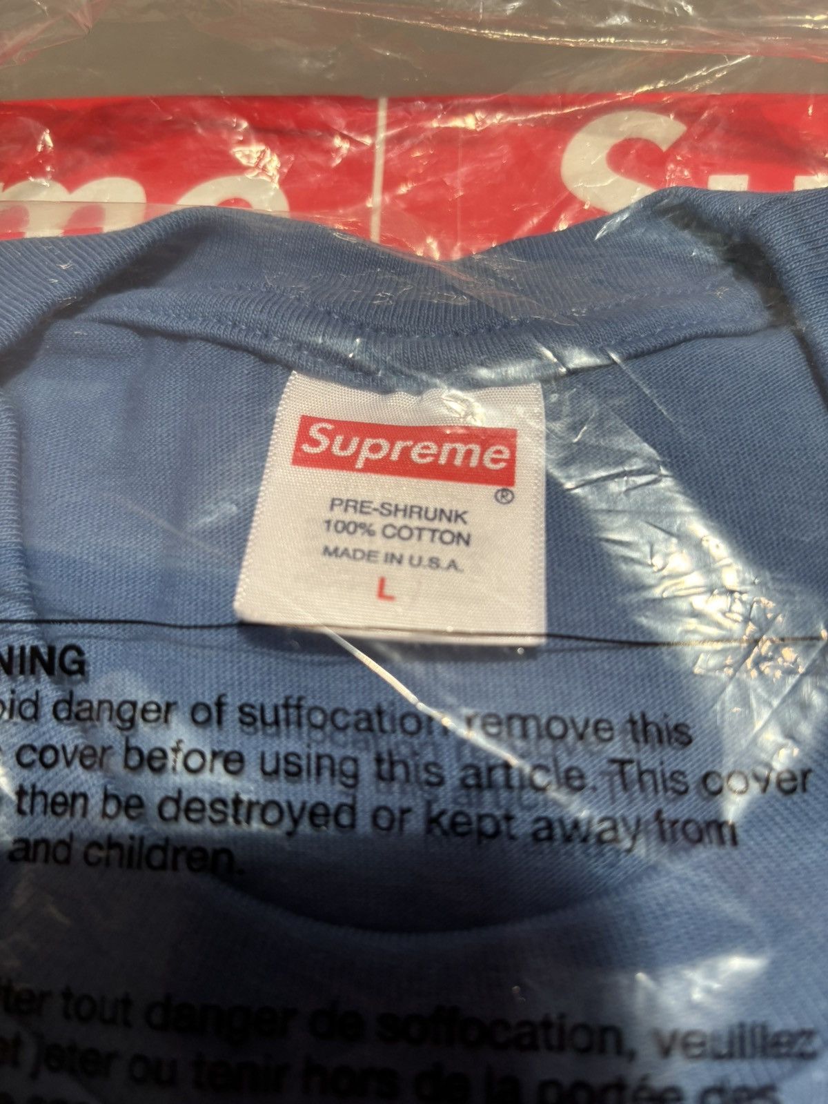 Supreme Supreme MOTION LOGO Tee SS23 Faded Blue Large Deadstock Size US L / EU 52-54 / 3 - 5 Thumbnail
