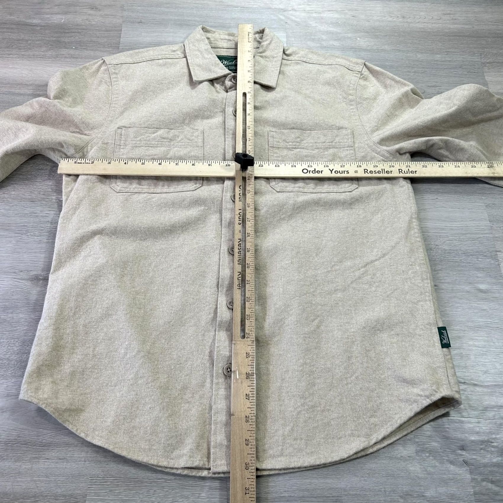 Vintage Woolrich Shirt Mens Small Beige Flannel Button-Up Long Sleeve Casual Regular Fit Cotton Pocketed N/A Size US S / EU 44-46 / 1 - 6 Thumbnail