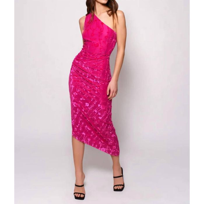 Hutch HUTCH Monty Dress In Hot Pink Floral Burnout Grailed
