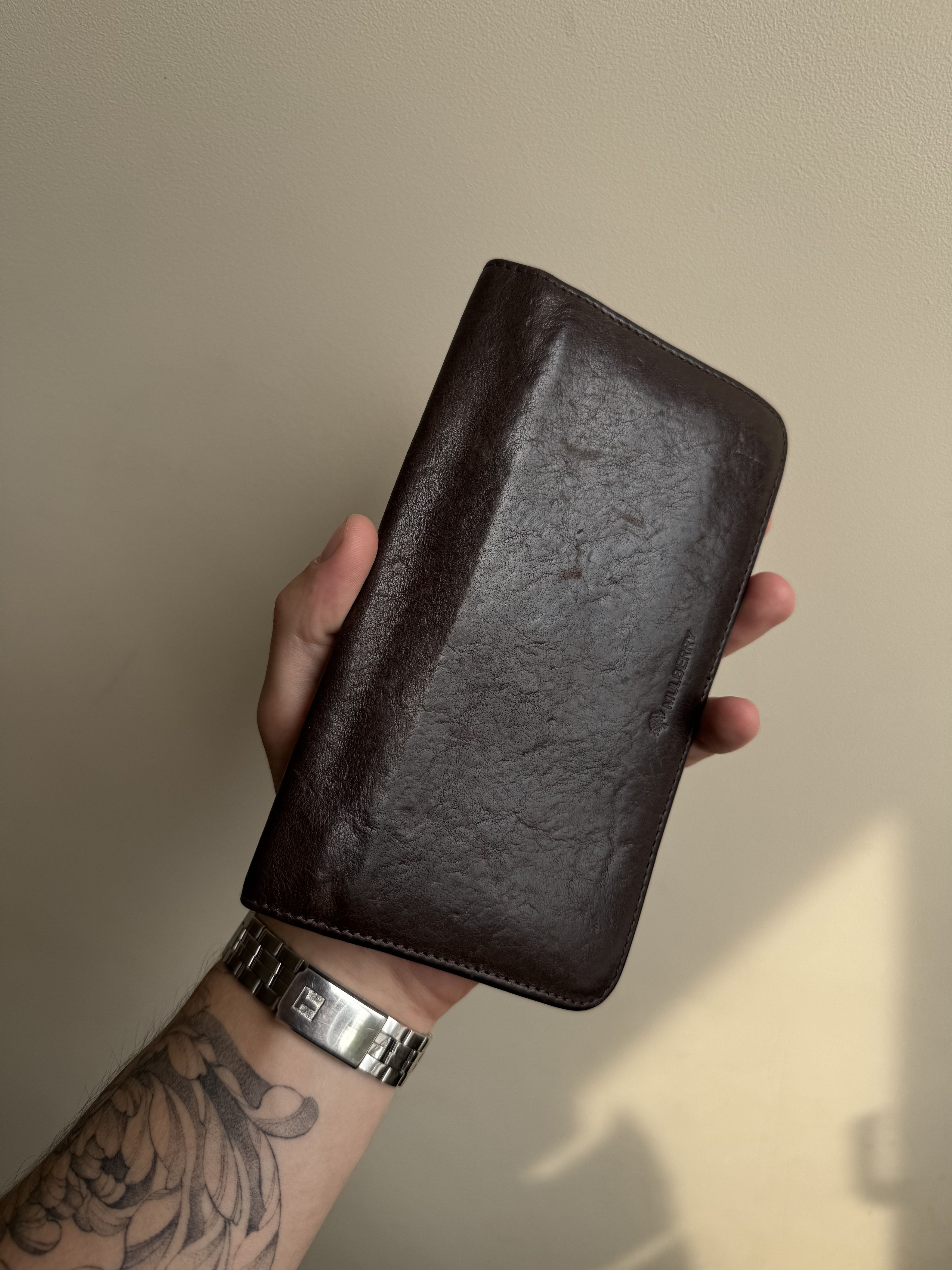 Mulberry Vintage Mulberry Long Postman Lock Wallet Purse Oak Brown Size ONE SIZE - 4 Thumbnail