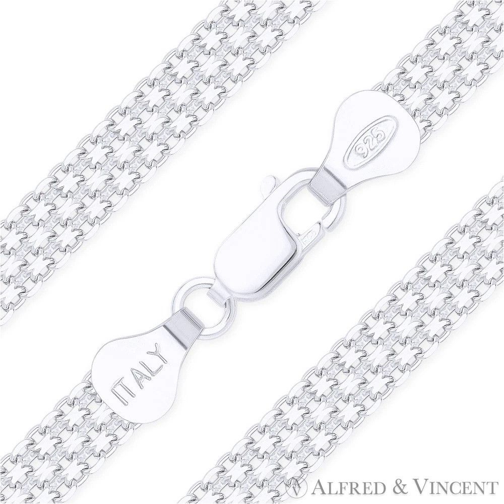 Other 6mm 2-Row Bismark Link Italian Chain Anklet Size 11 Size ONE SIZE - 1 Thumbnail