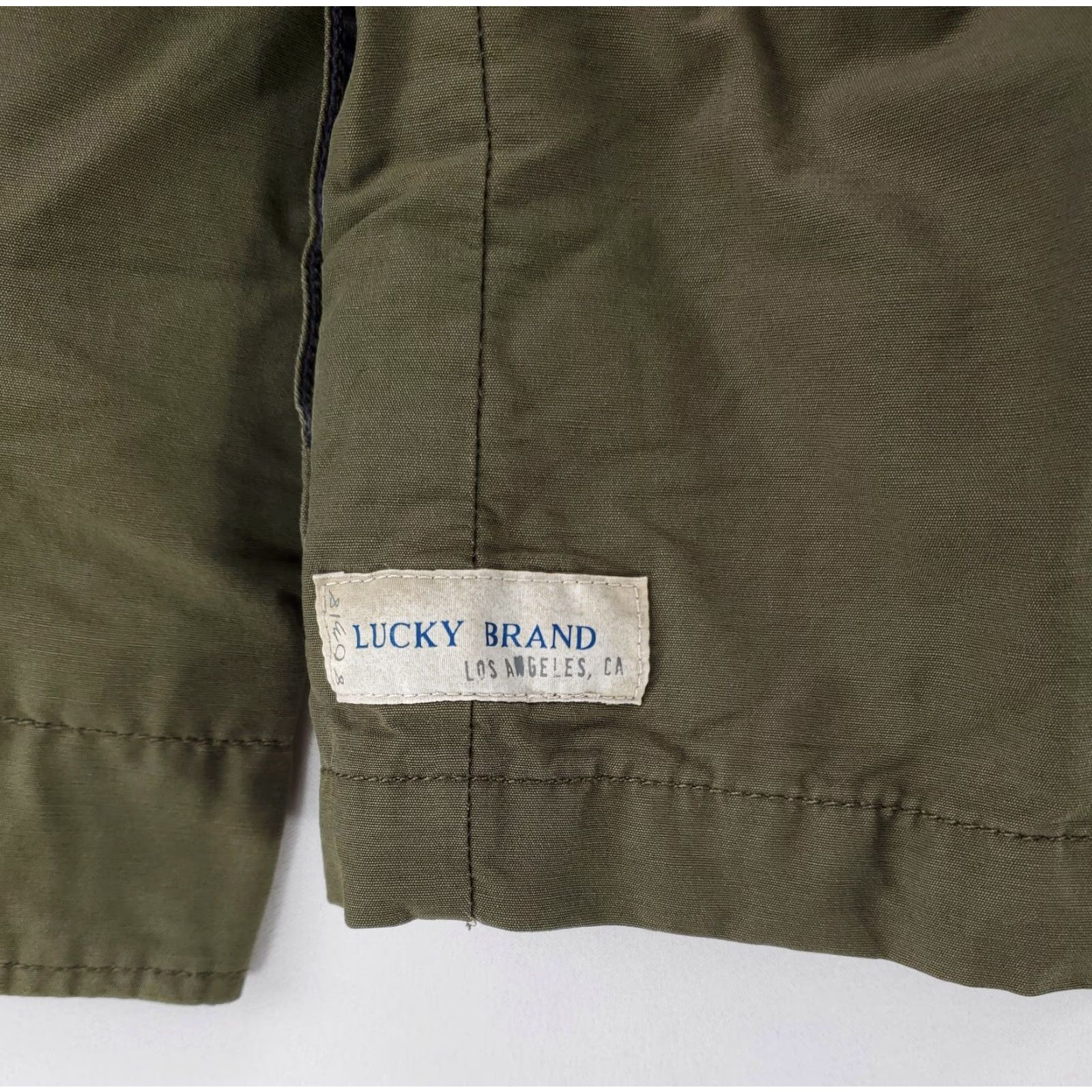 Lucky Brand Lucky Brand Military Style Hooded Full Zip Jacket Olive Green Mens M Size US M / EU 48-50 / 2 - 2 Thumbnail