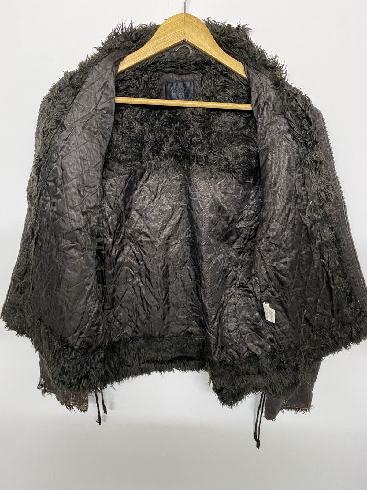 Mossimo Mossimo Fur Neck Jacket Biker Style Size US L / EU 52-54 / 3 - 9 Thumbnail