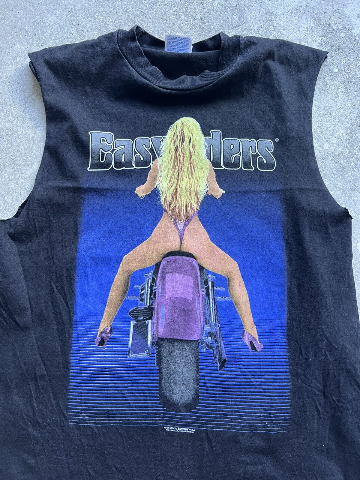 Harley Davidson Vintage 1996 EasyRiders Biker Tee Asheville Size US L / EU 52-54 / 3 - 4 Thumbnail